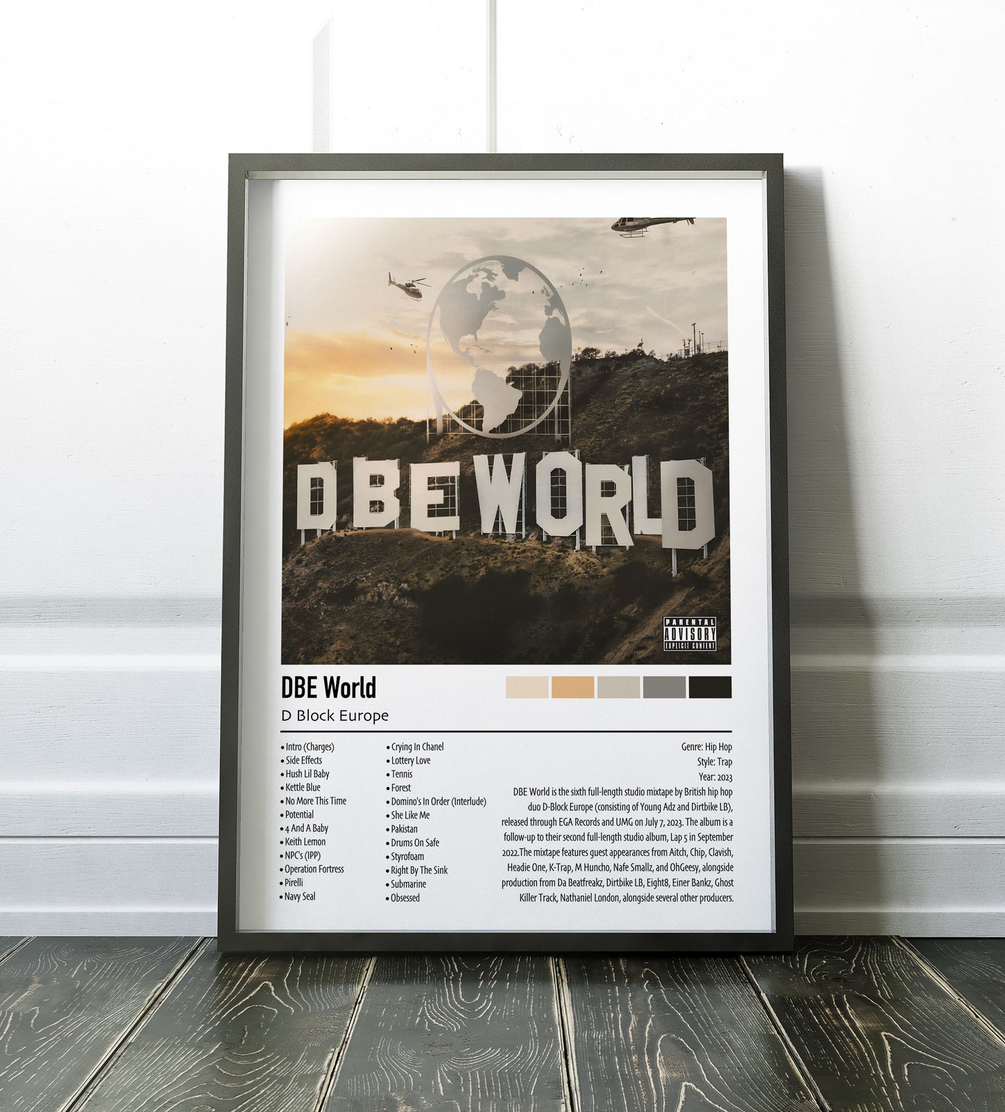 D Block Europe | DBE World | Custom Album Cover Poster Print