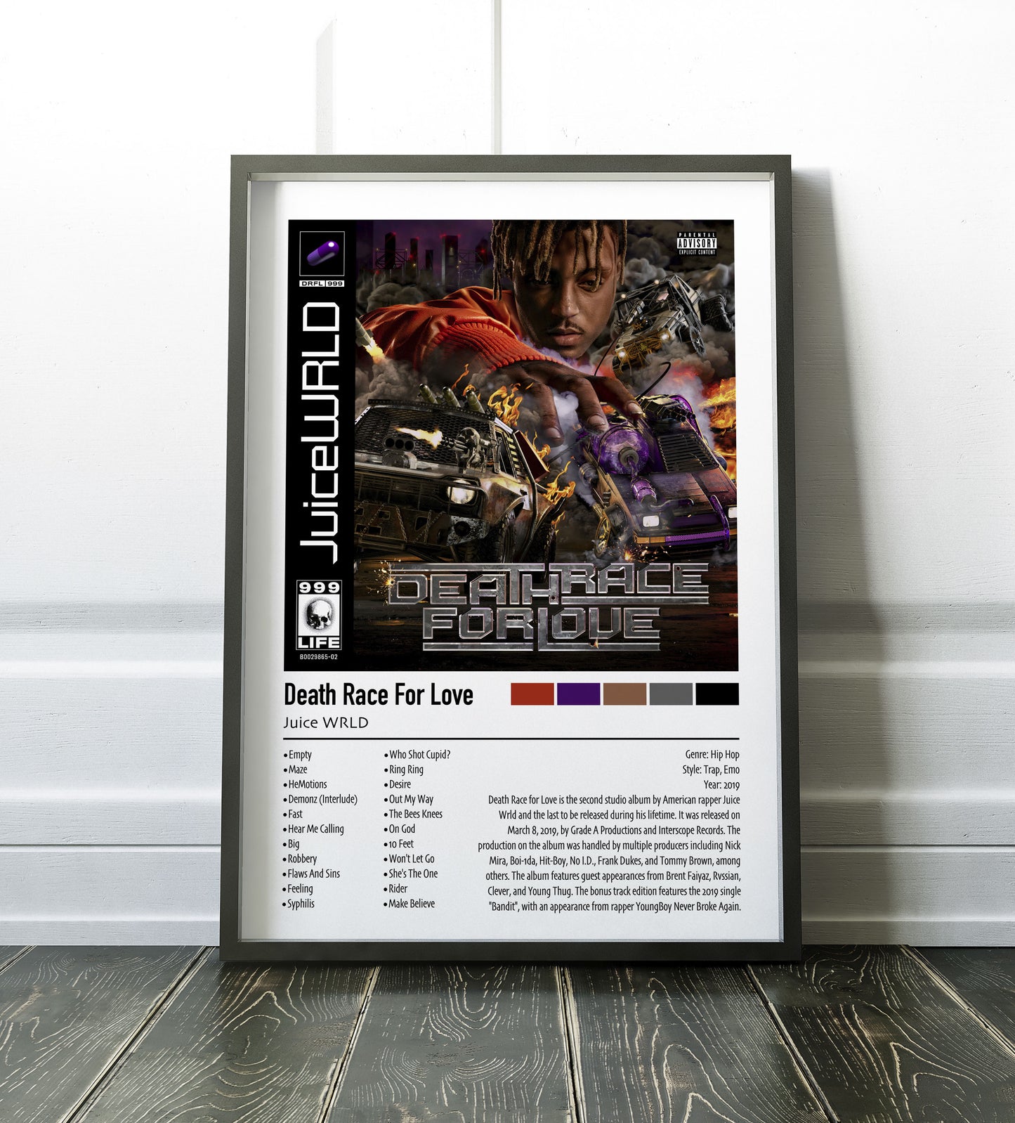 Juice WRLD | Death Race For Love | Custom Album Cover Poster Print