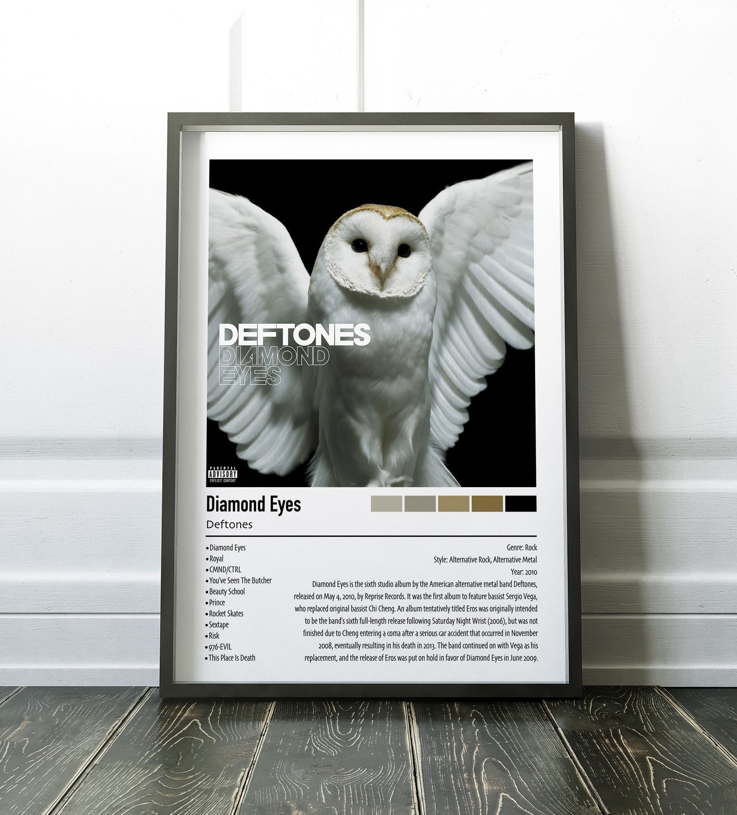 Deftones | Diamond Eyes | Custom Album Cover Poster Print