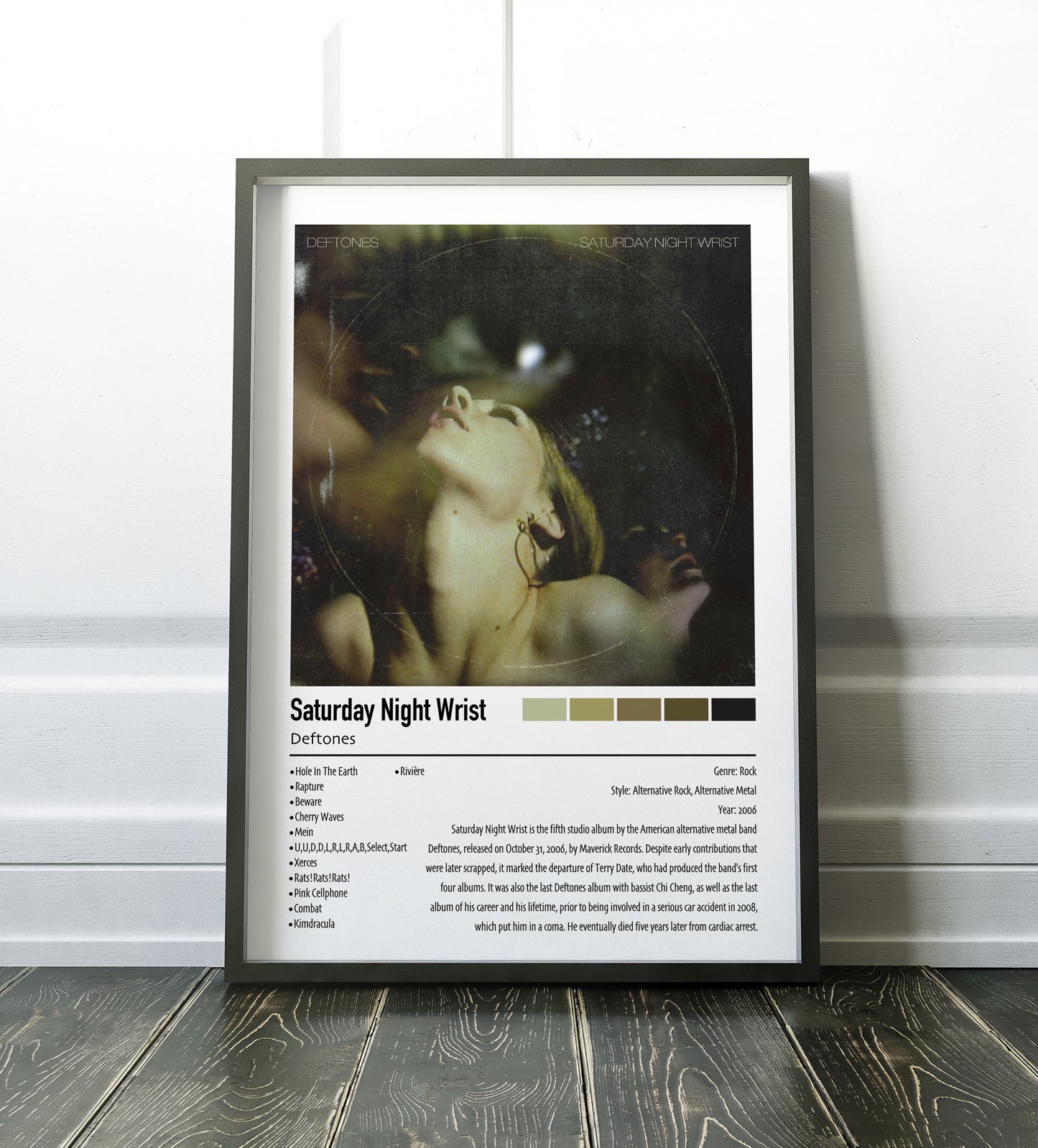 Deftones | Saturday Night Wrist | Custom Album Cover Poster Print