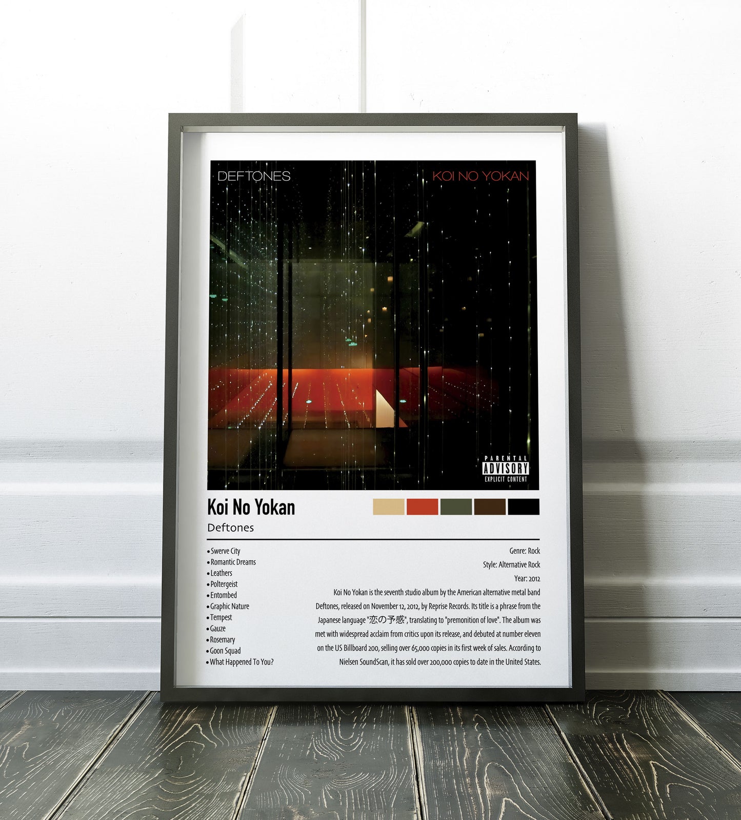 Deftones | Koi No Yokan | Custom Album Cover Poster Print