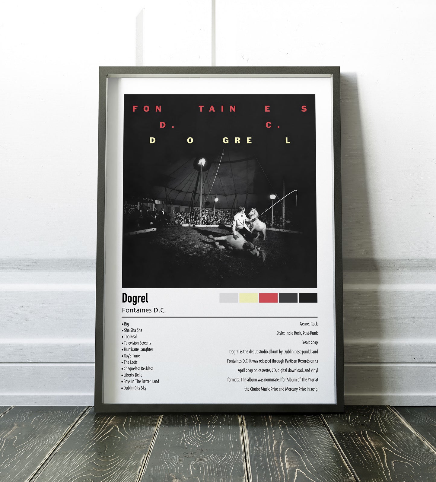 Fontaines D.C. | Dogrel | Custom Album Cover Poster Print