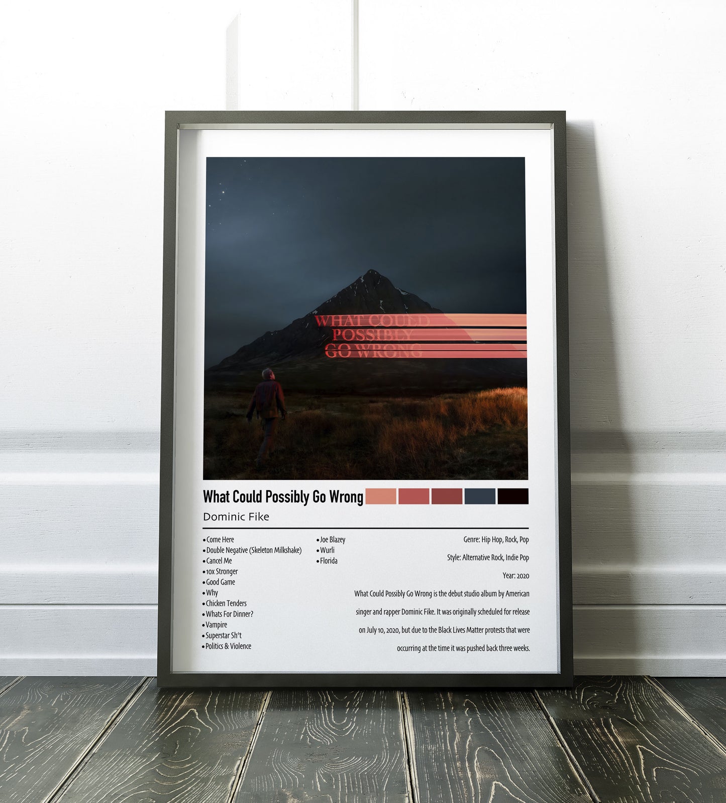 Dominic Fike | What Could Possibly Go Wrong | Custom Album Cover Poster Print