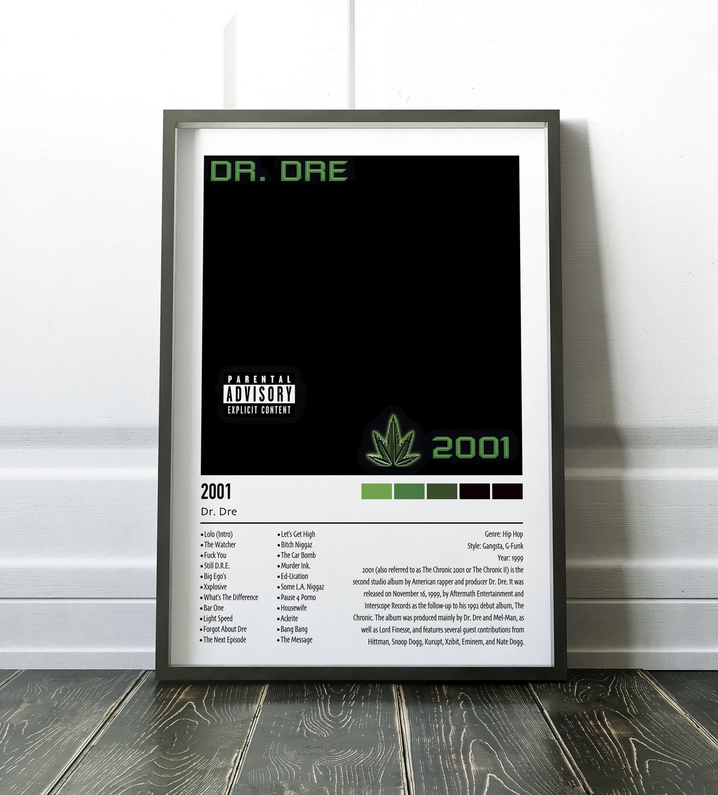 Dr. Dre | 2001 | Custom Album Cover Poster Print