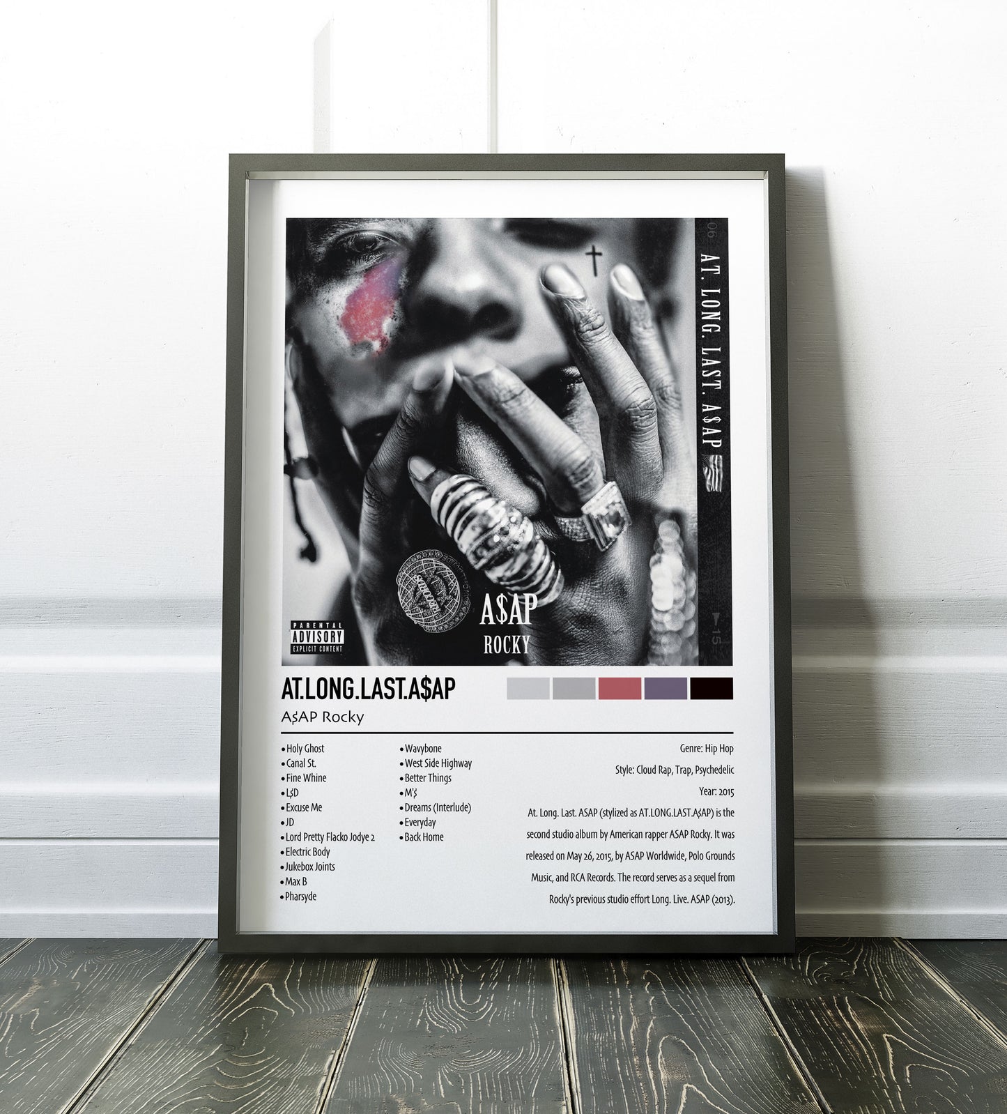 A$AP Rocky | AT.LONG.LAST.A$AP | Custom Album Cover Poster Print
