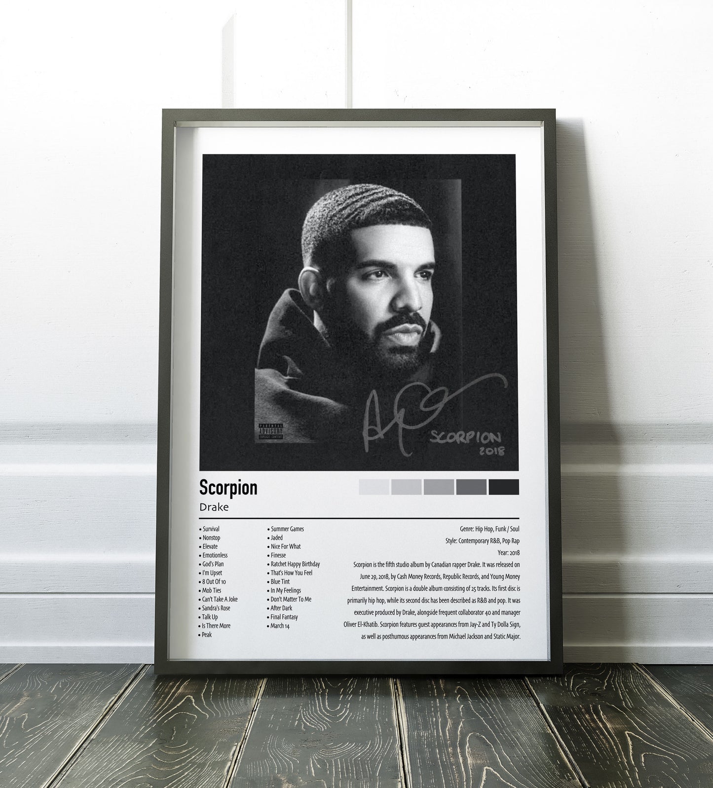 Drake | Scorpion | Custom Album Cover Poster Print
