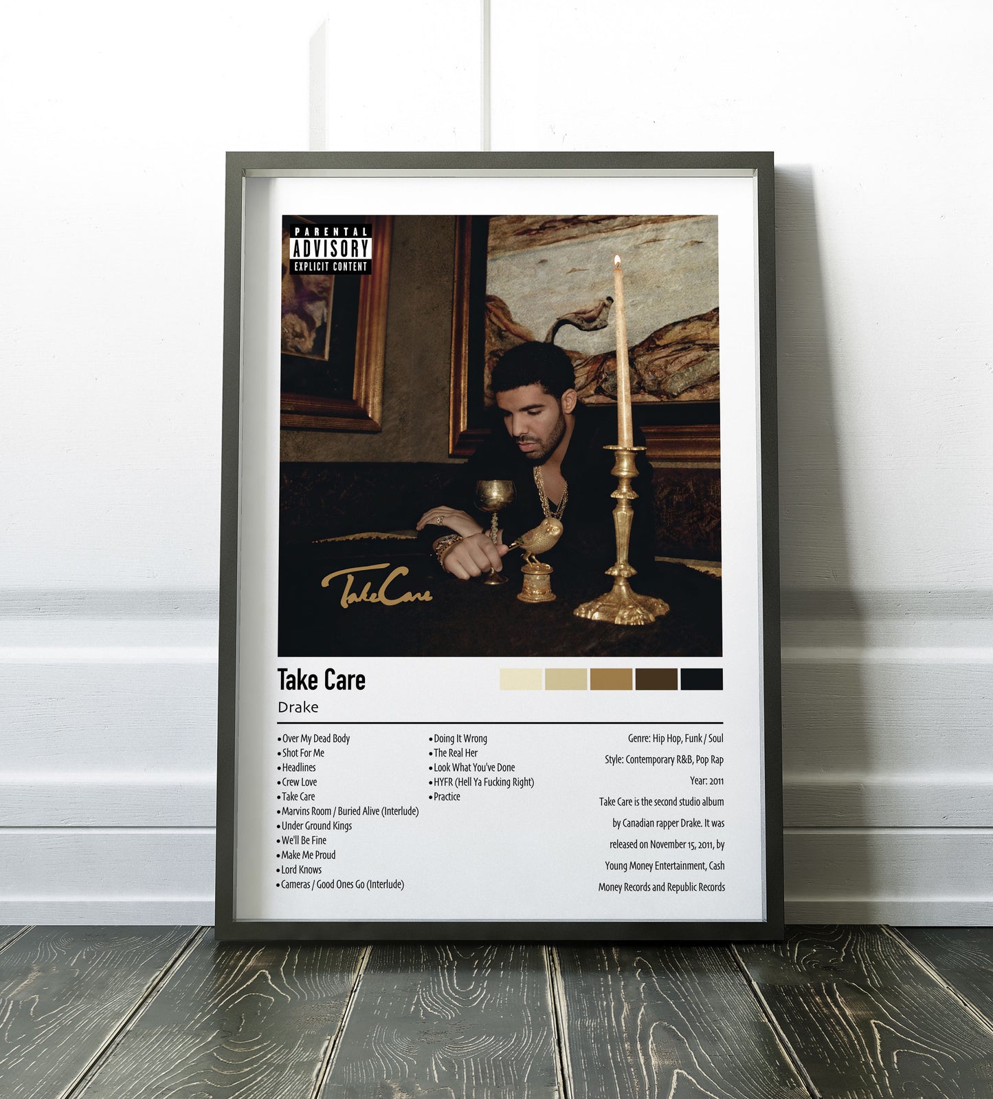 Drake | Take Care | Custom Album Cover Poster Print