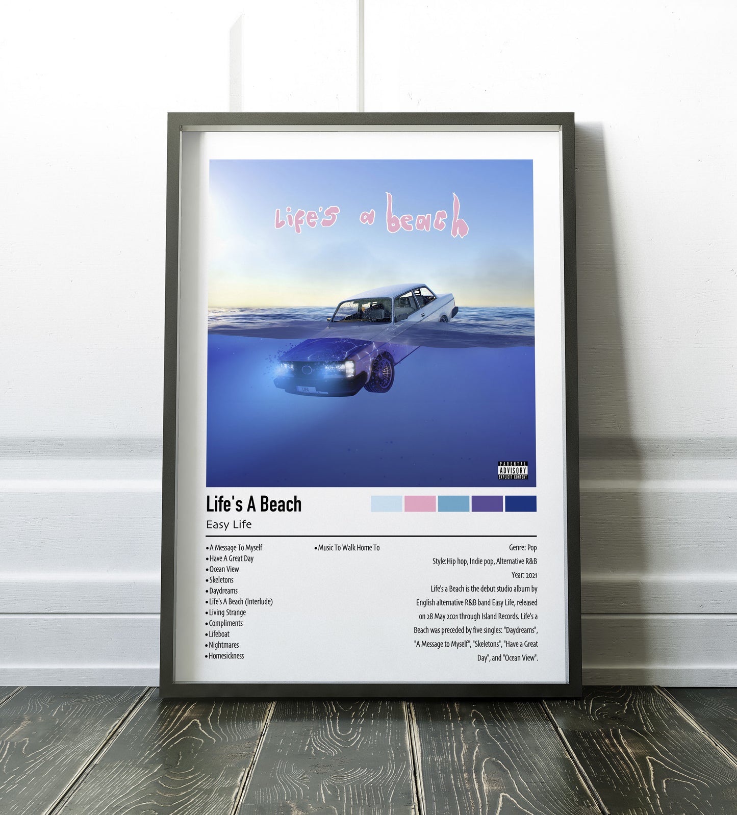 Easy Life | Life's A Beach | Custom Album Cover Poster Print