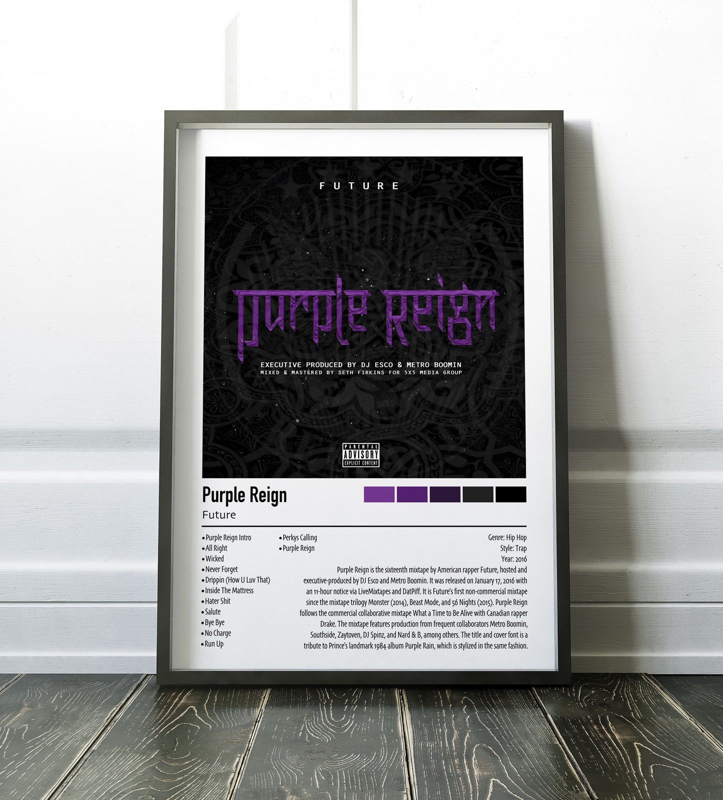 Future | Purple Reign | Custom Album Cover Poster Print