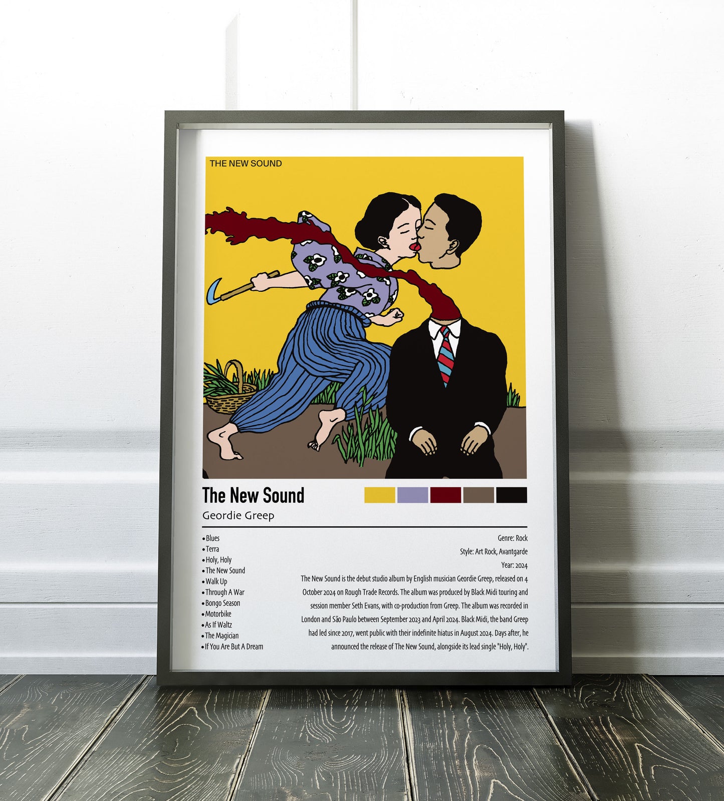 Geordie Greep |The New Sound | Custom Album Cover Poster Print