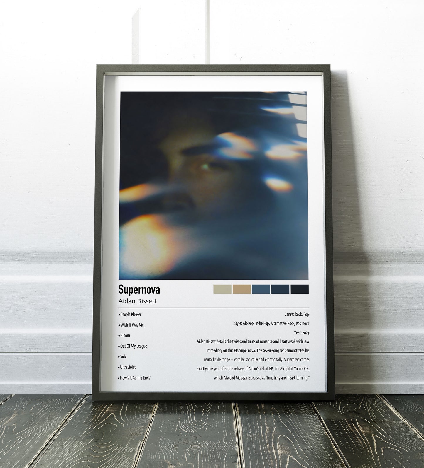 Aidan Bissett | Supernova | Custom Album Cover Poster Print