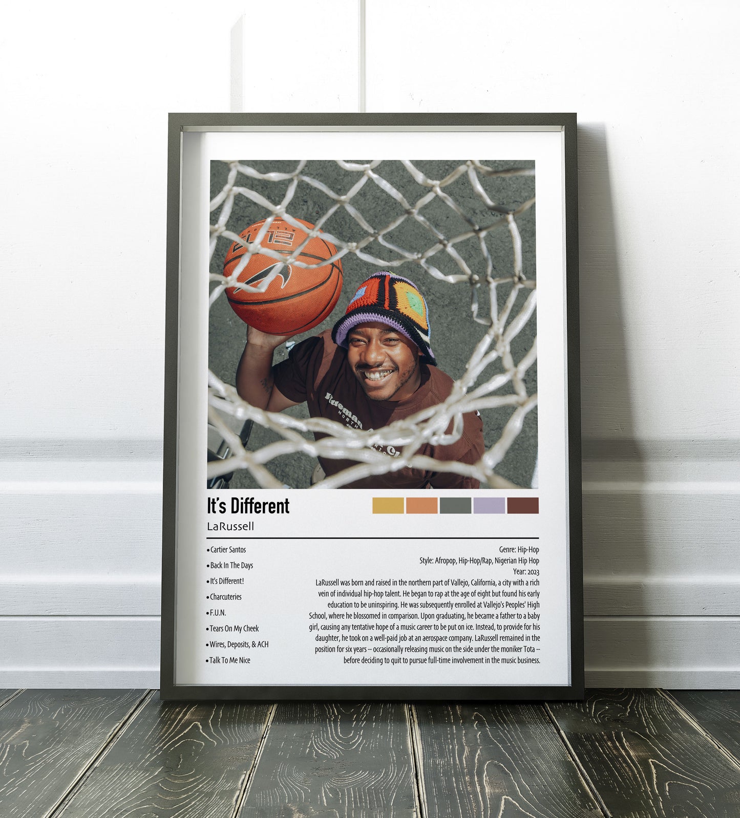 LaRussell | It's Different | Custom Album Cover Poster Print