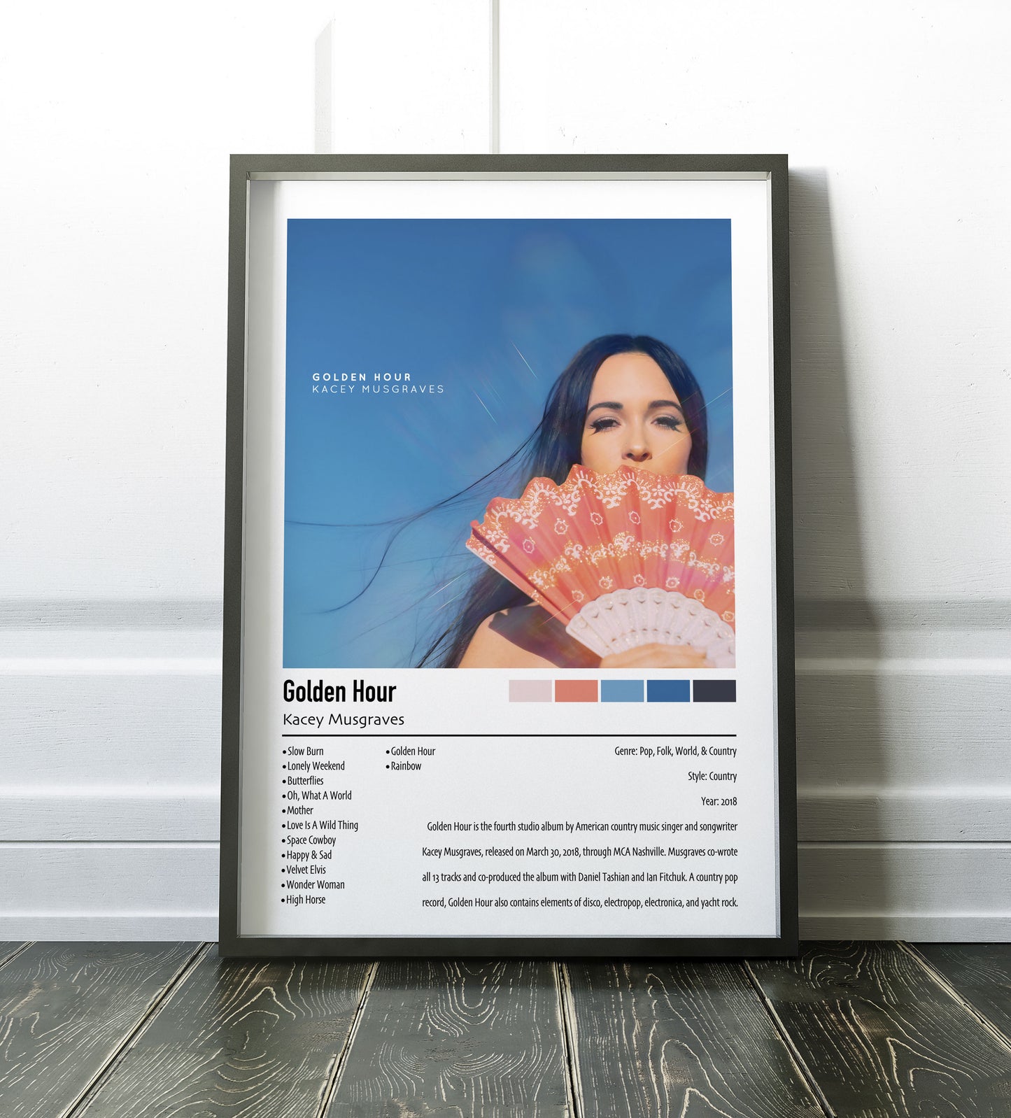 Kacey Musgraves | Golden Hour | Custom Album Cover Poster Print
