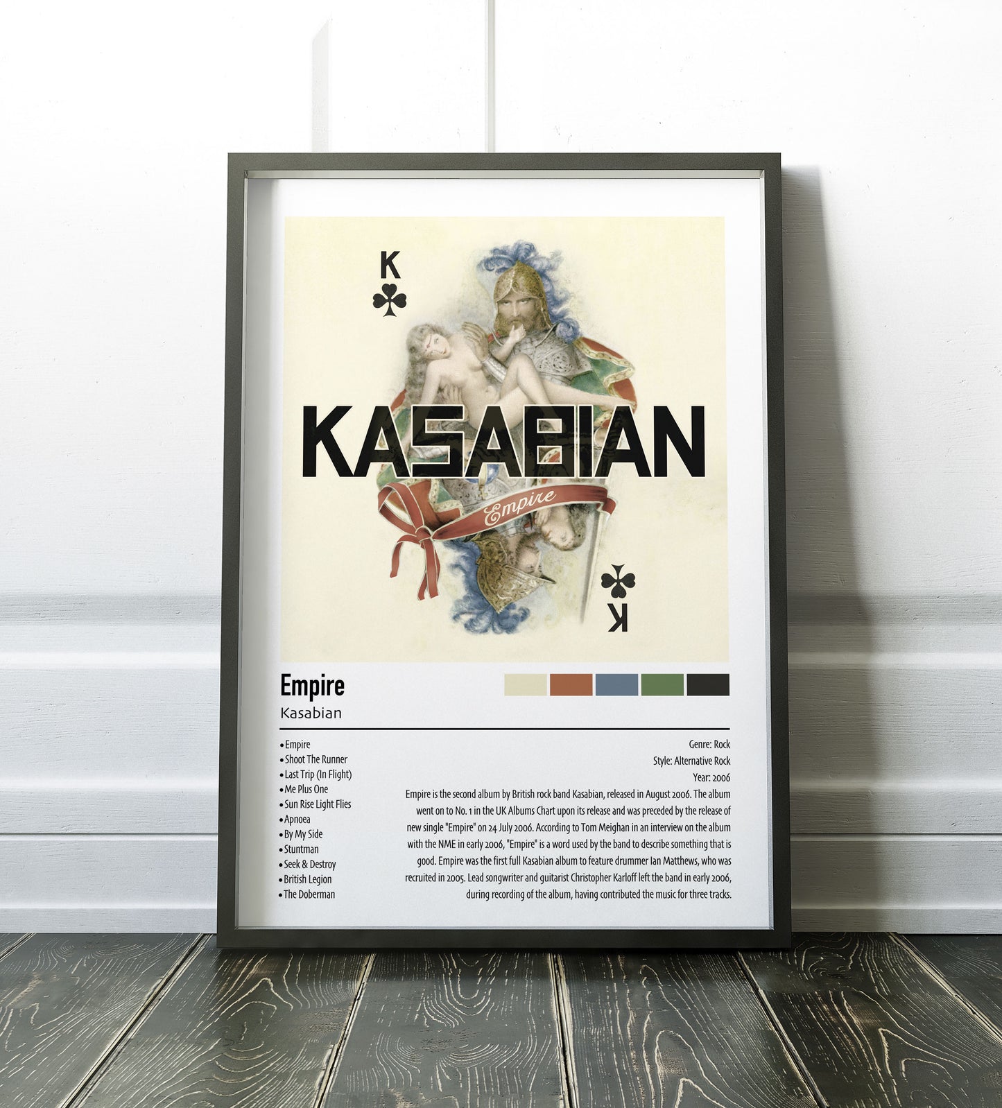 Kasabian | Empire | Custom Album Cover Poster Print