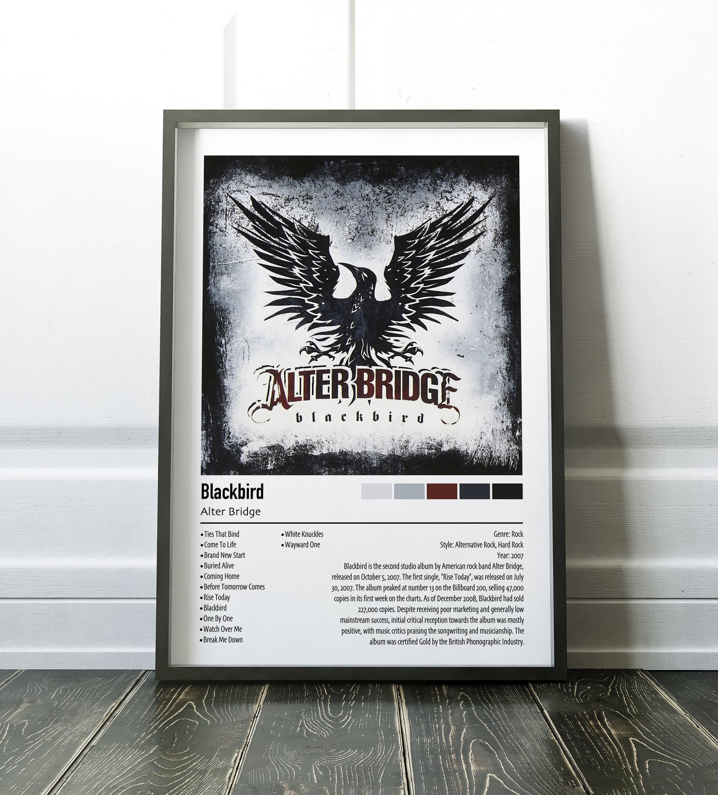 Alterbridge | Blackbird | Custom Album Cover Poster Print