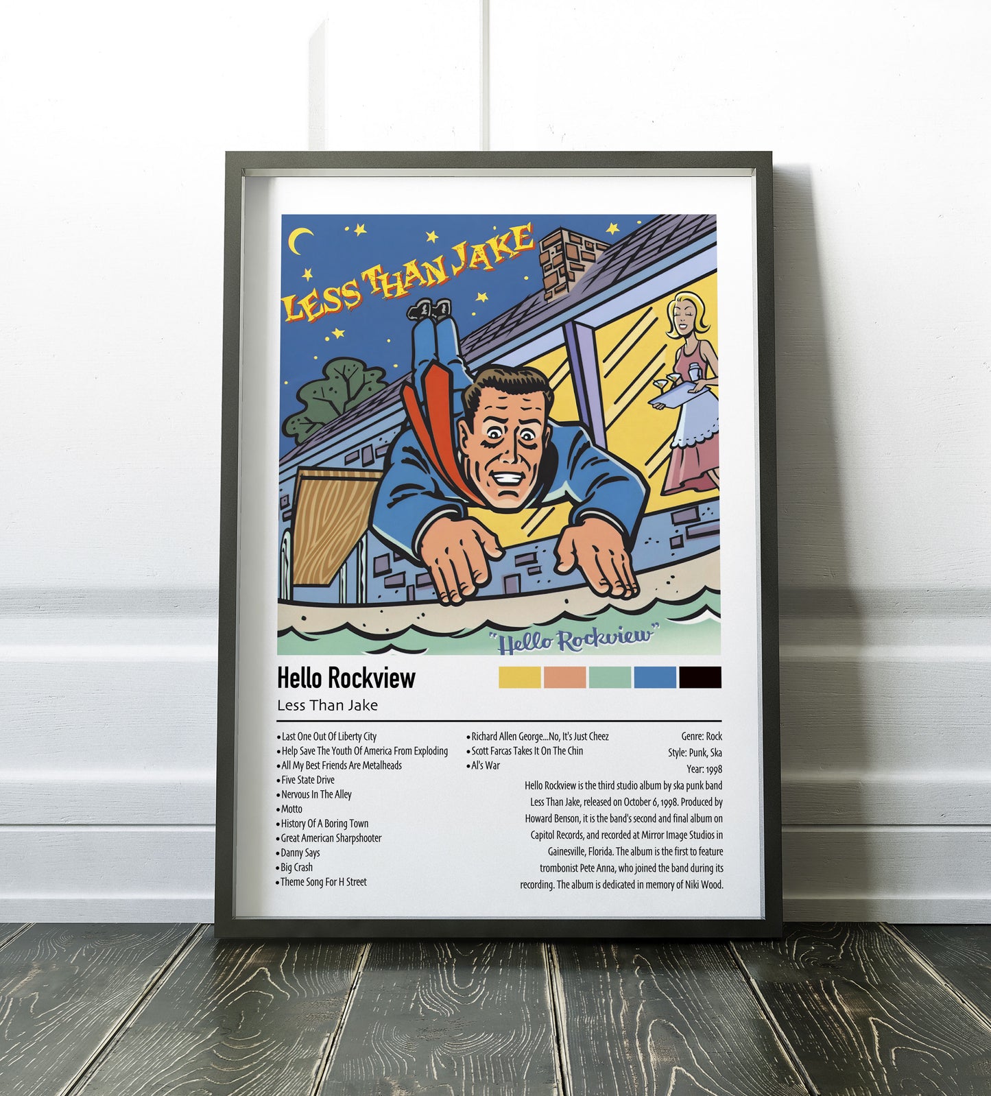 Less Than Jake | Hello Rockview | Custom Album Cover Poster Print