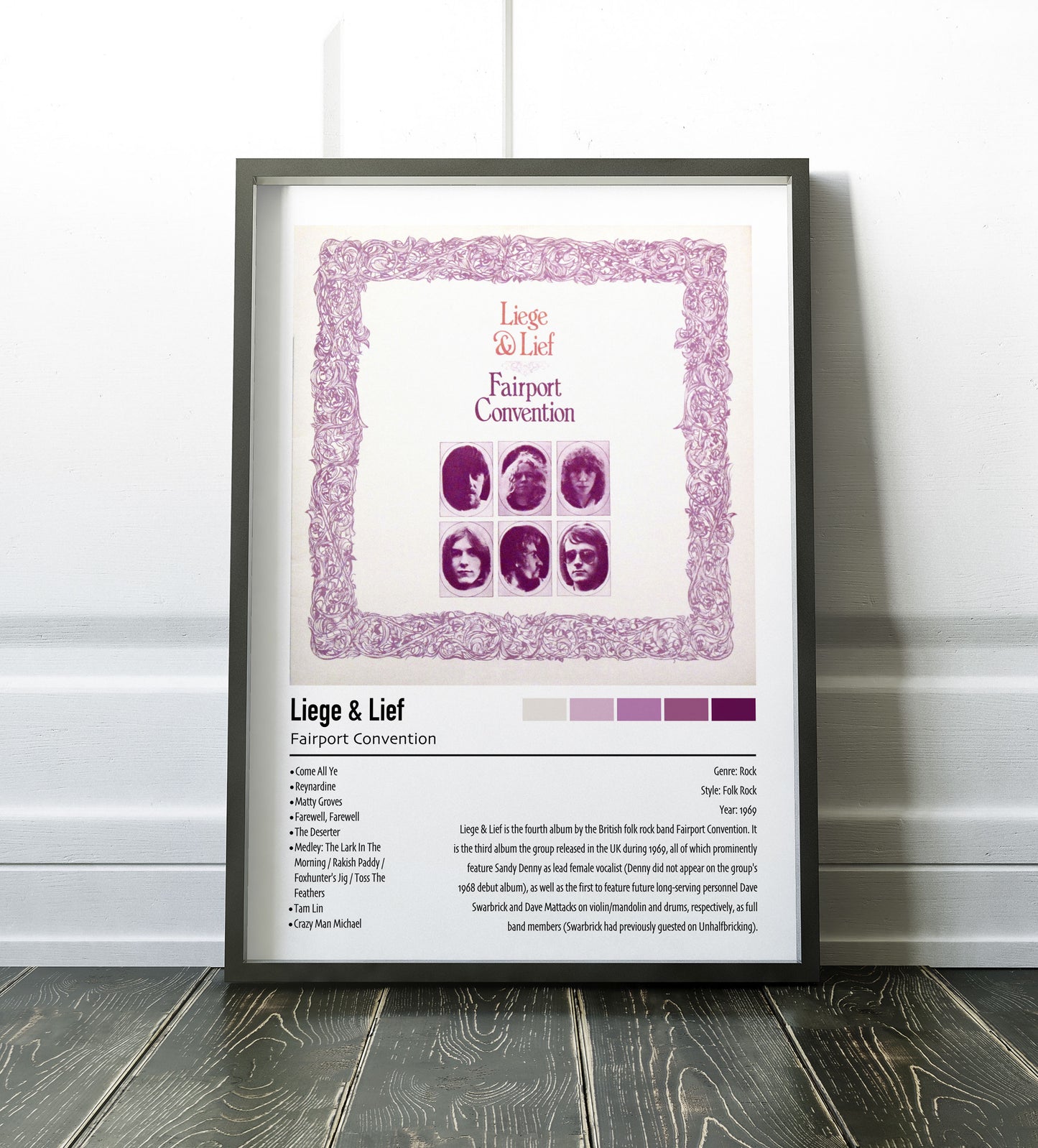Fairport Convention | Liege & Lief | Custom Album Cover Poster Print