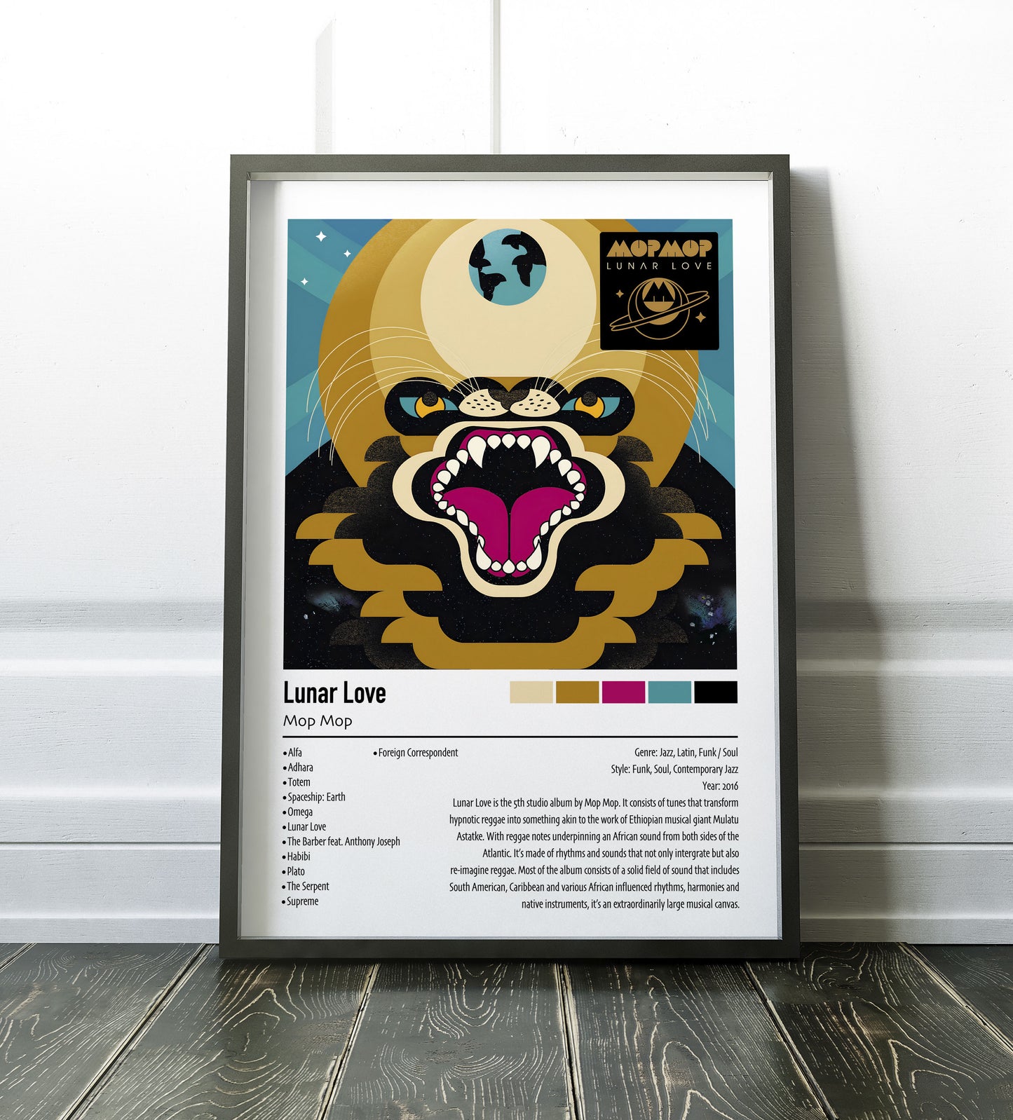 Mop Mop | Lunar Love | Custom Album Cover Poster Print