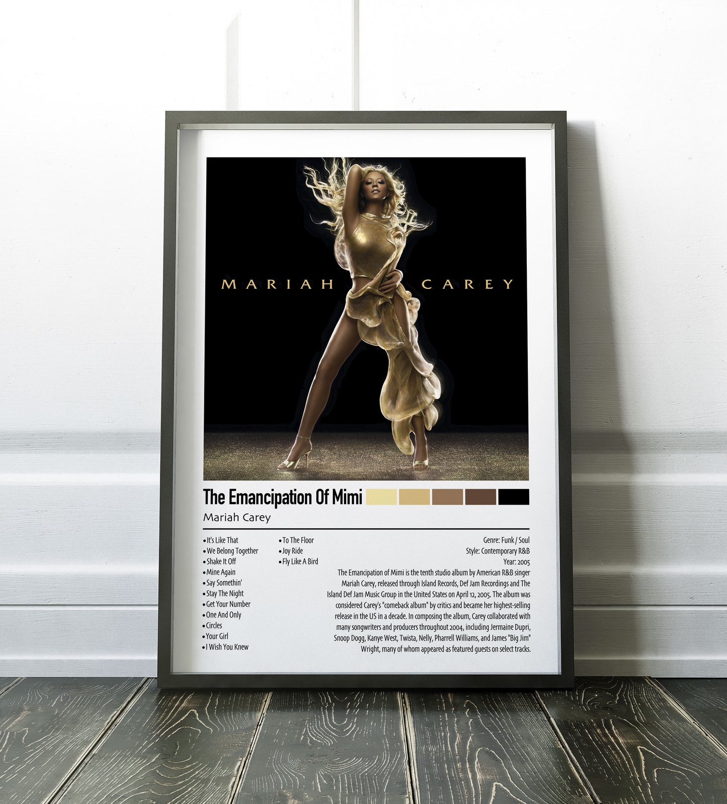 Mariah Carey | The Emancipation Of Mimi | Custom Album Cover Poster Print