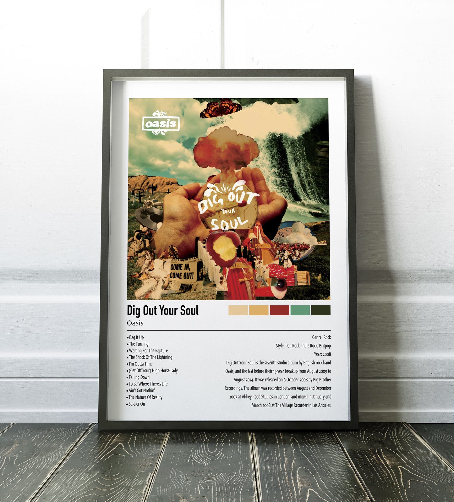 Oasis | Dig Out Your Soul | Custom Album Cover Poster Print