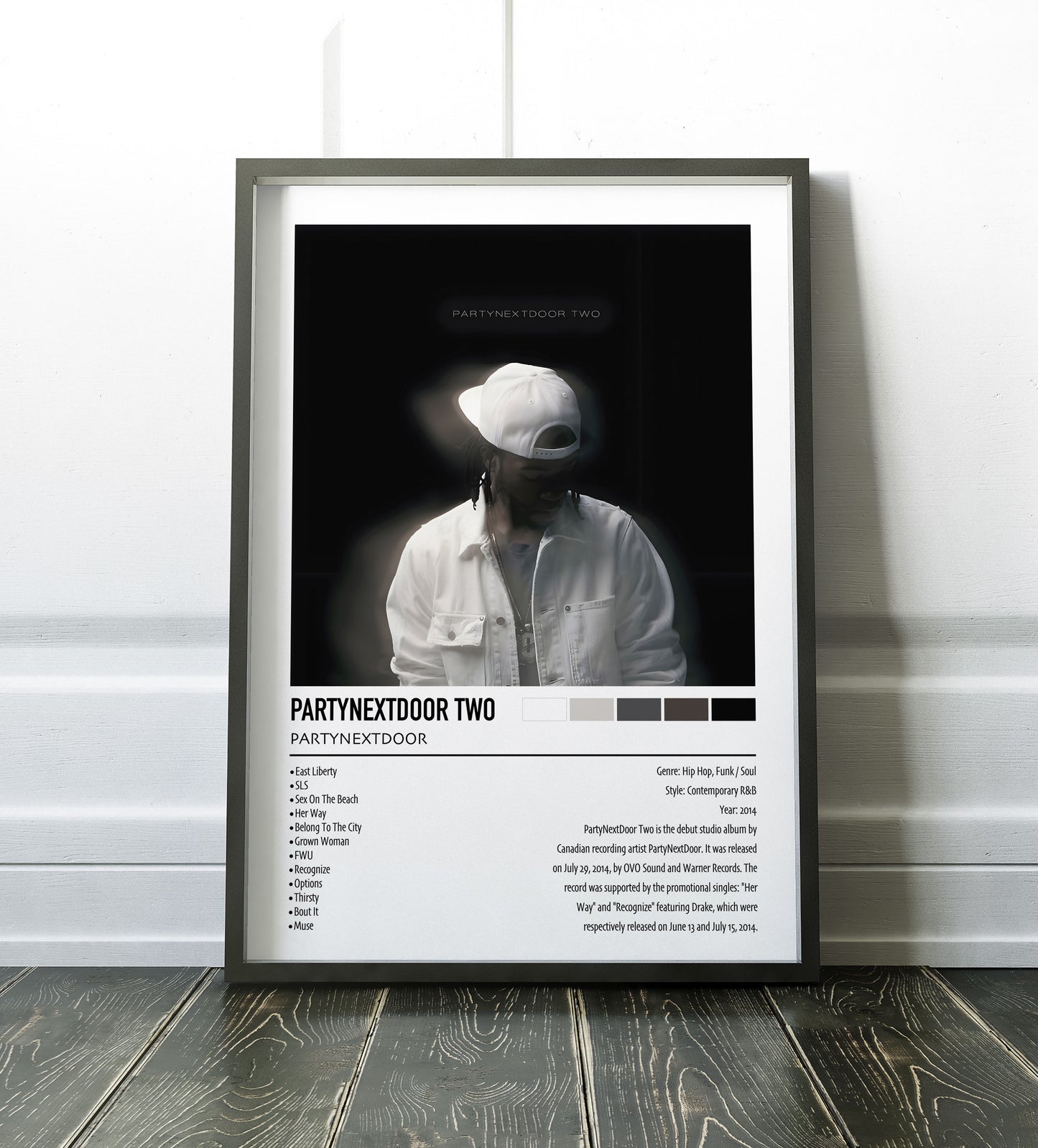 PARTYNEXTDOOR | PARTYNEXTDOOR TWO | Custom Album Cover Poster Print