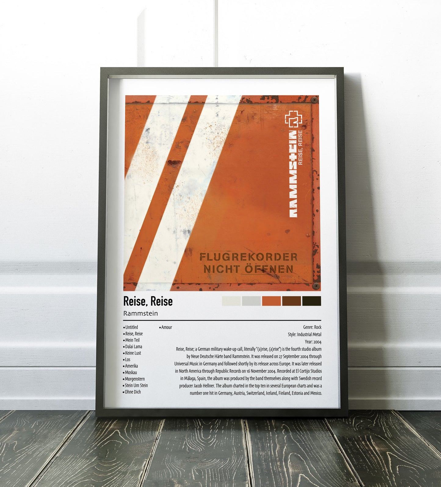 Rammstein | Reise, Reise | Custom Album Cover Poster Print