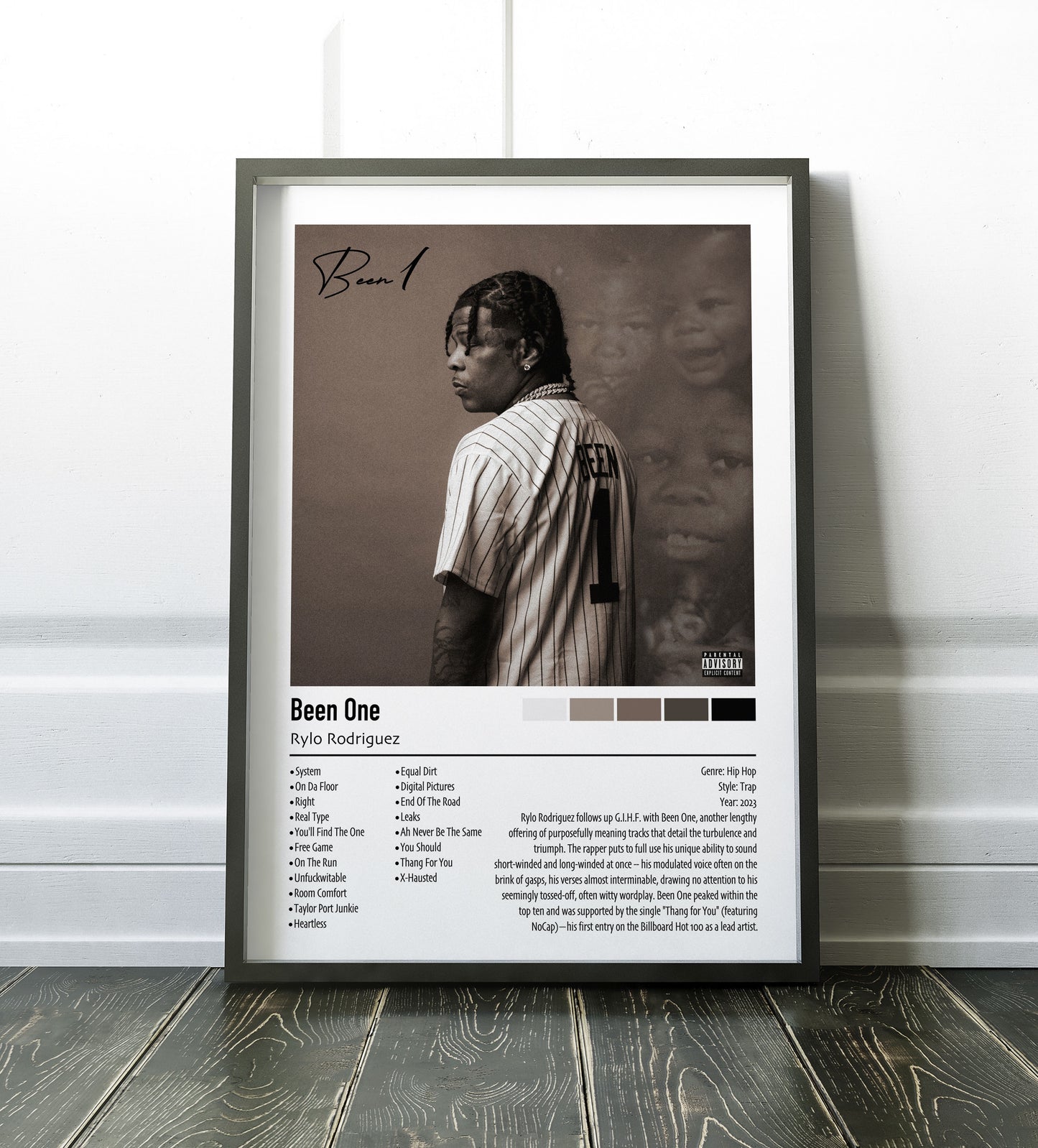 Rylo Rodriguez | Been One | Custom Album Cover Poster Print