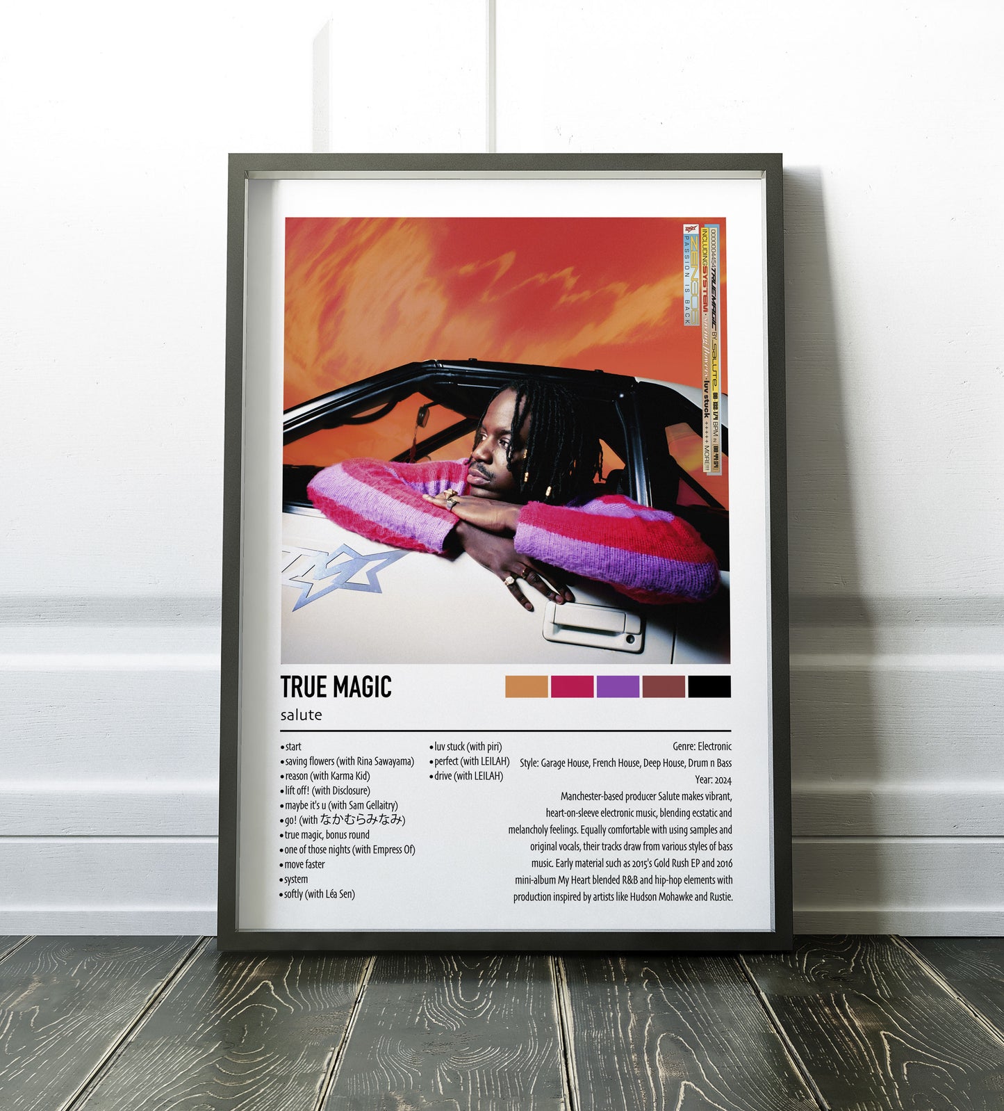 salute | TRUE MAGIC | Custom Album Cover Poster Print