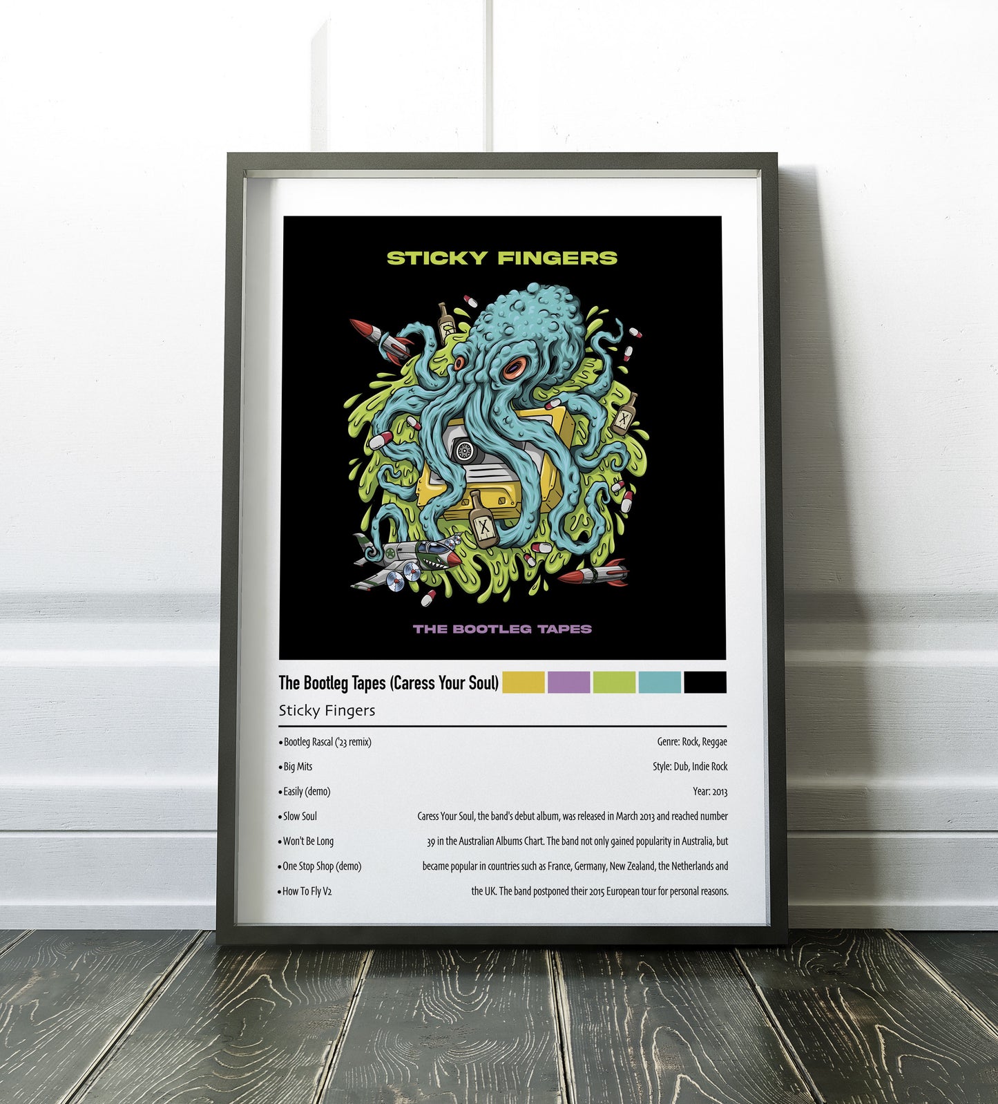 Sticky Fingers | The Bootleg Tapes (Caress Your Soul) | Custom Album Cover Poster Print