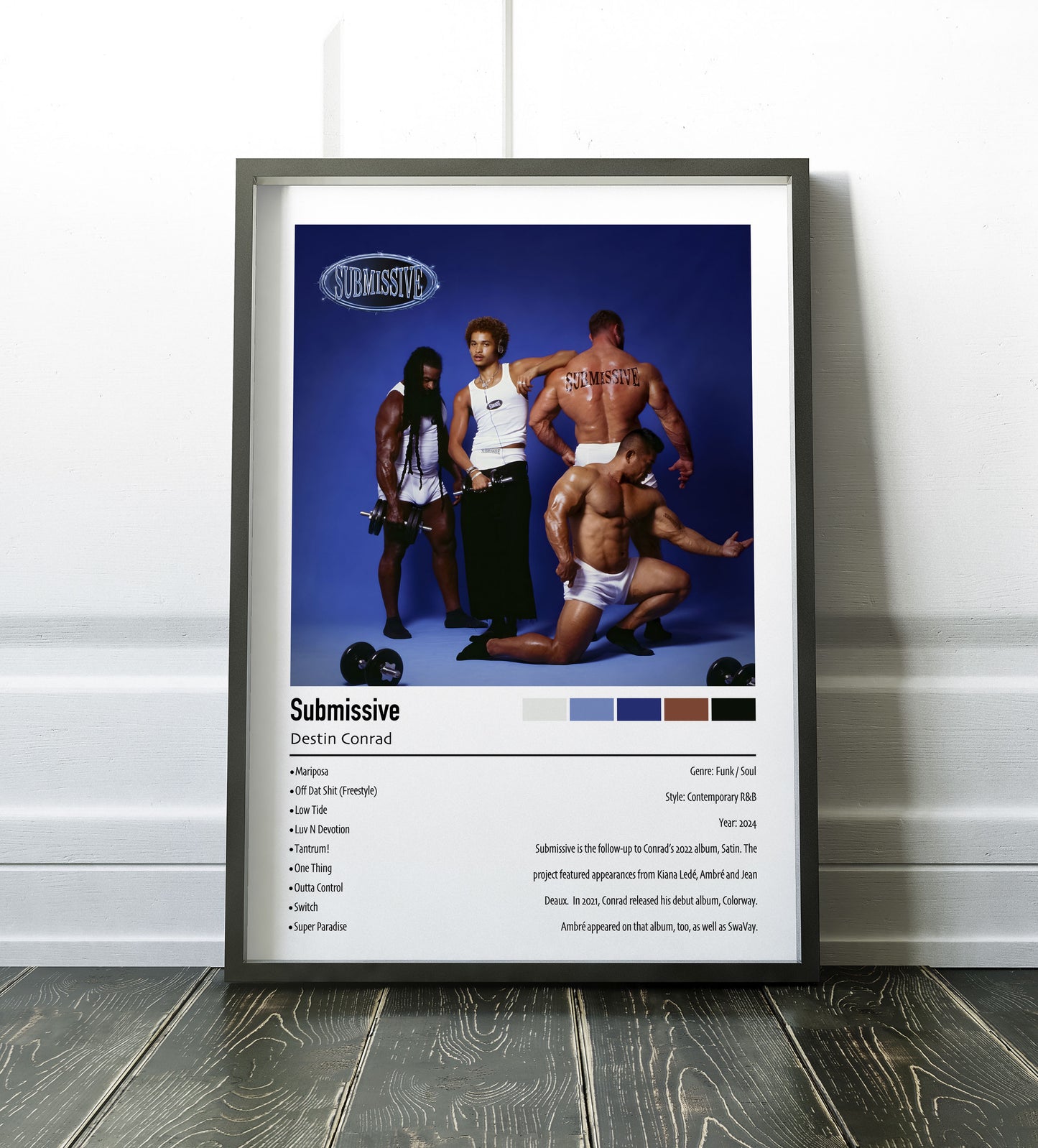 Destin Conrad | Submissive | Custom Album Cover Poster Print