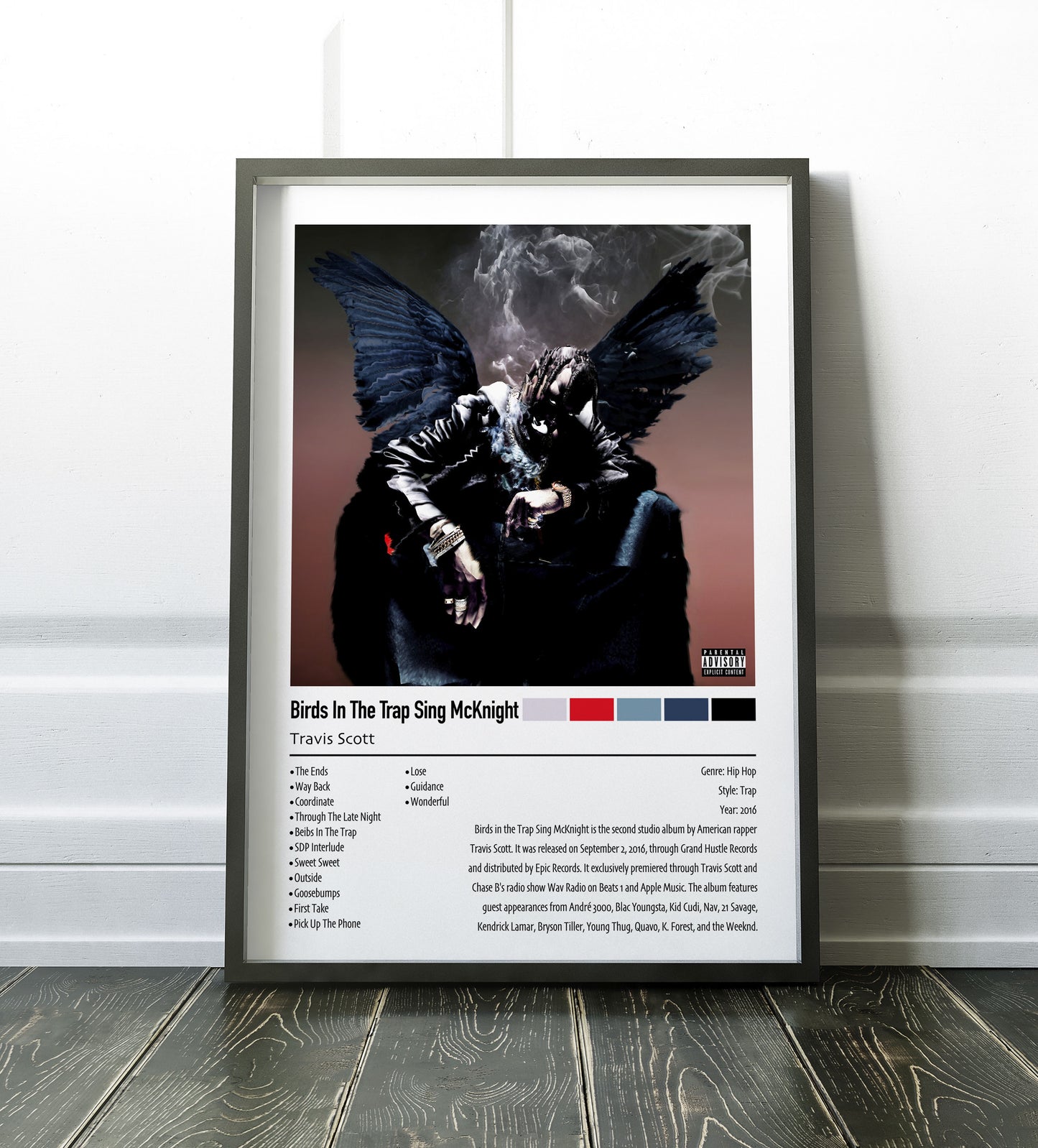 Travis Scott | Birds In The Trap Sing Mcknight | Custom Album Cover Poster Print