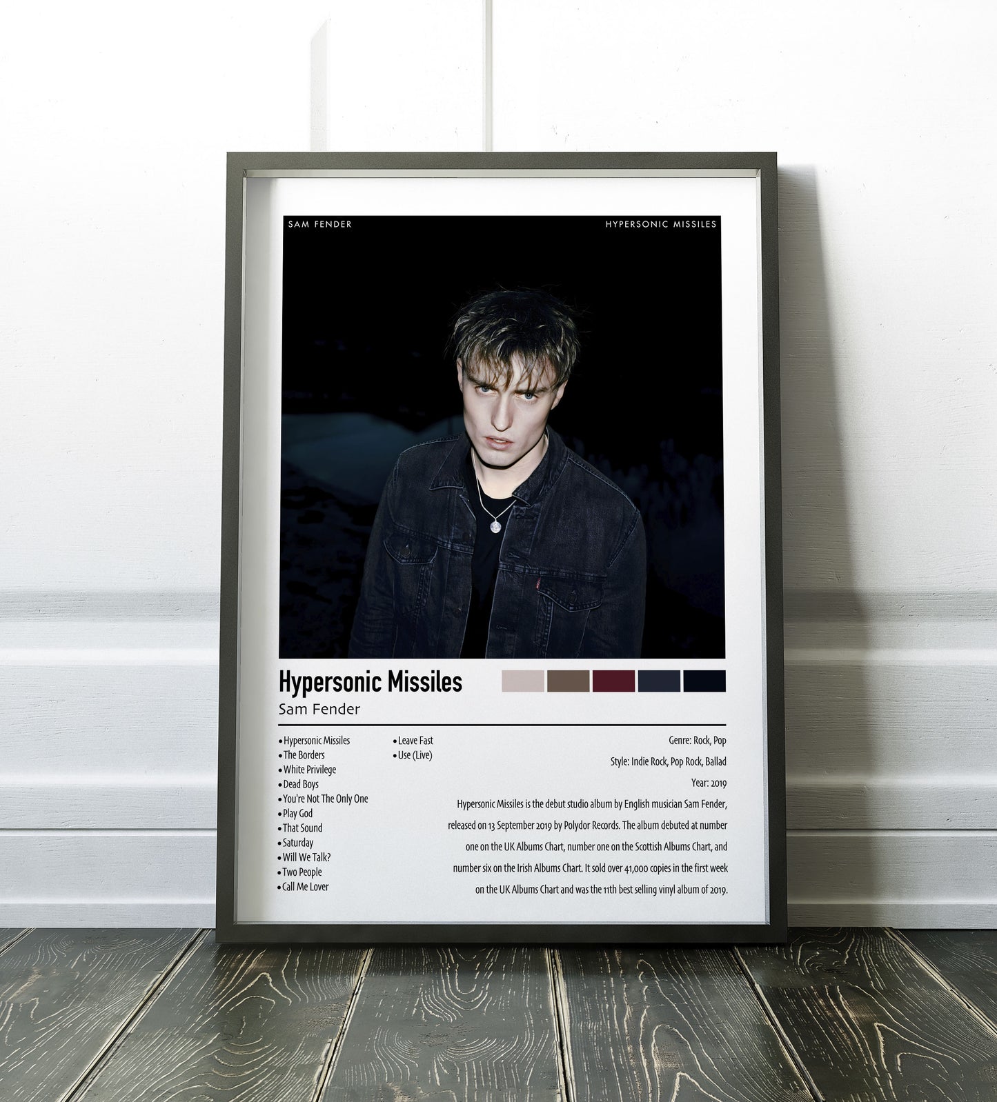 Sam Fender | Hypersonic Missiles | Custom Album Cover Poster Print