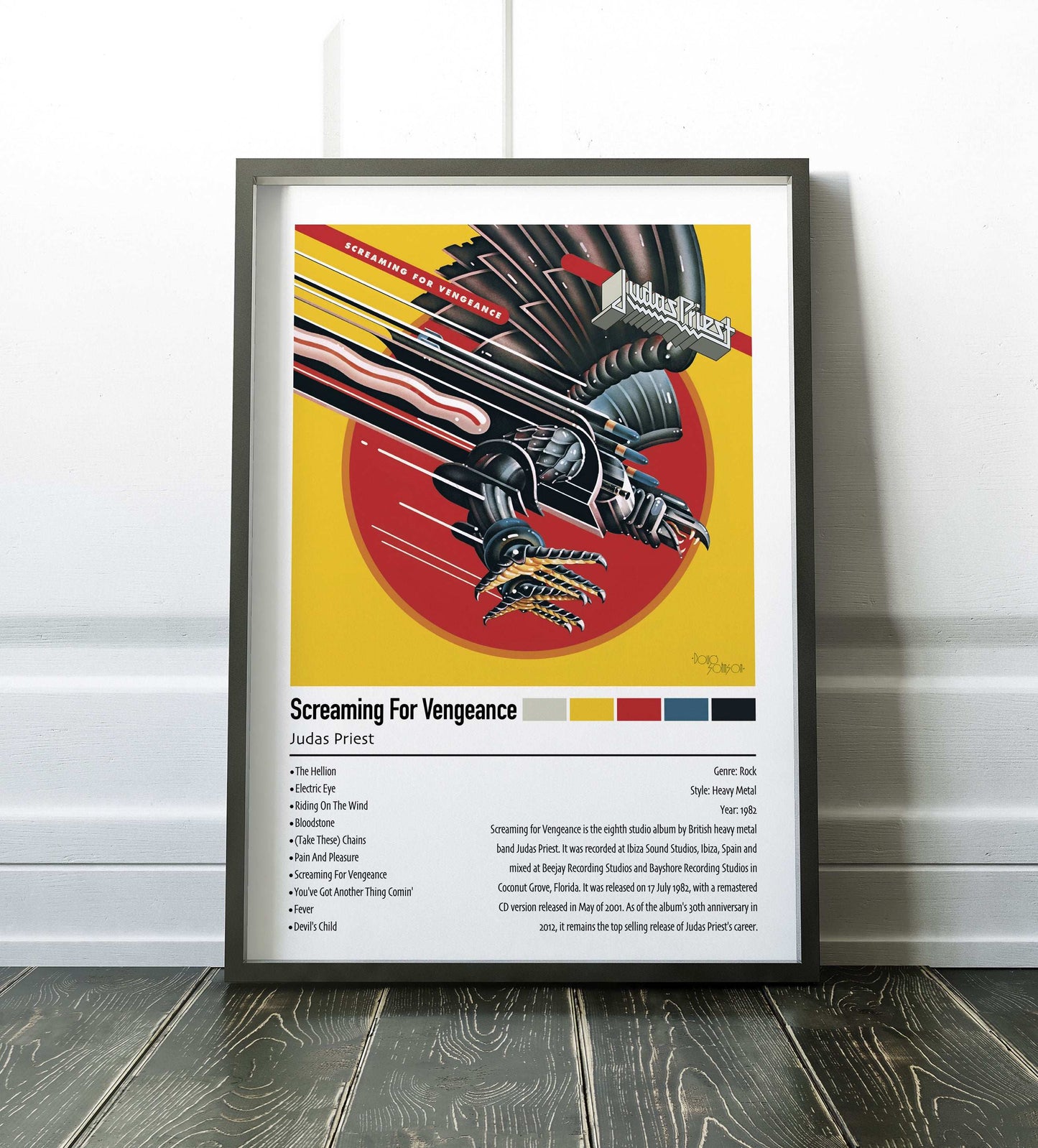 Judas Priest | Screaming For Vengeance | Custom Album Cover Poster Print