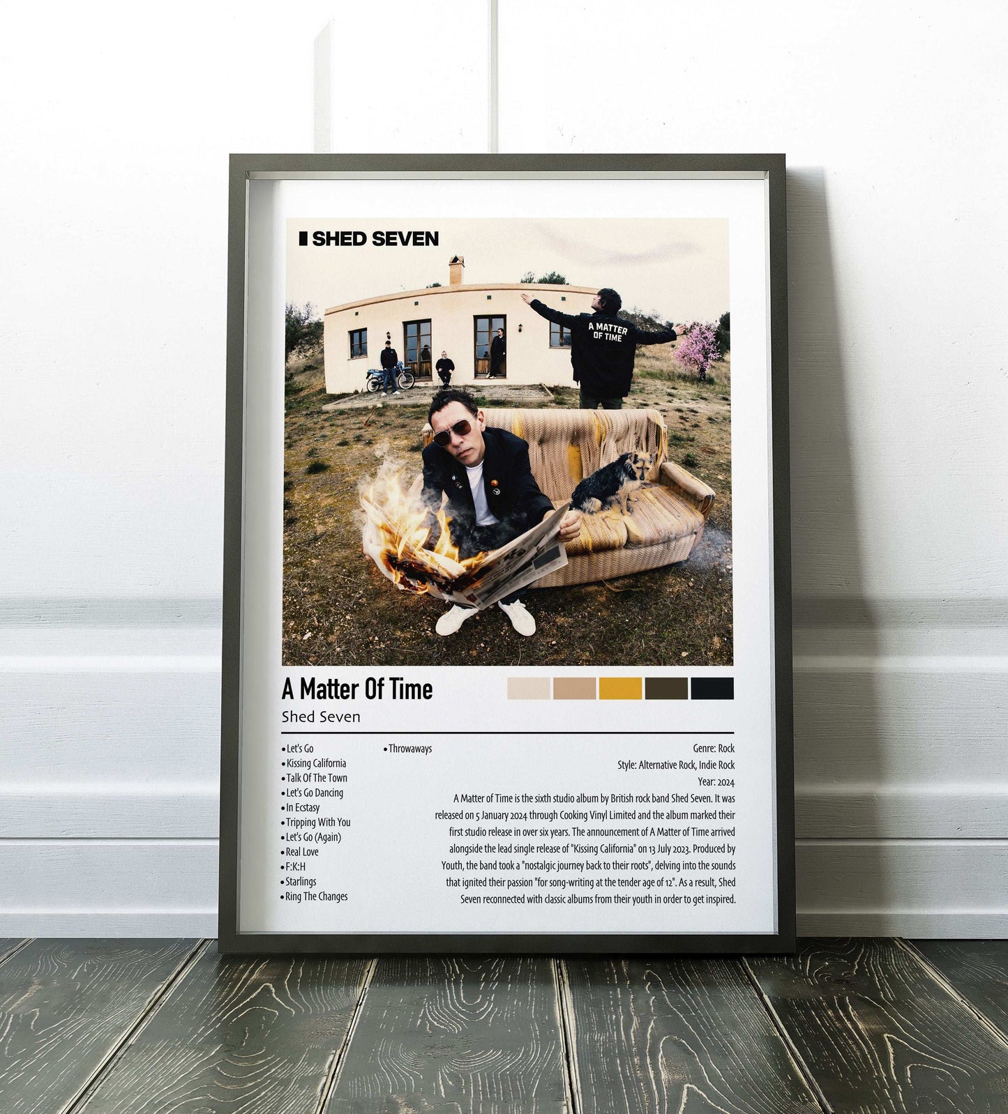 Shed Seven | A Matter Of Time | Custom Album Cover Poster Print