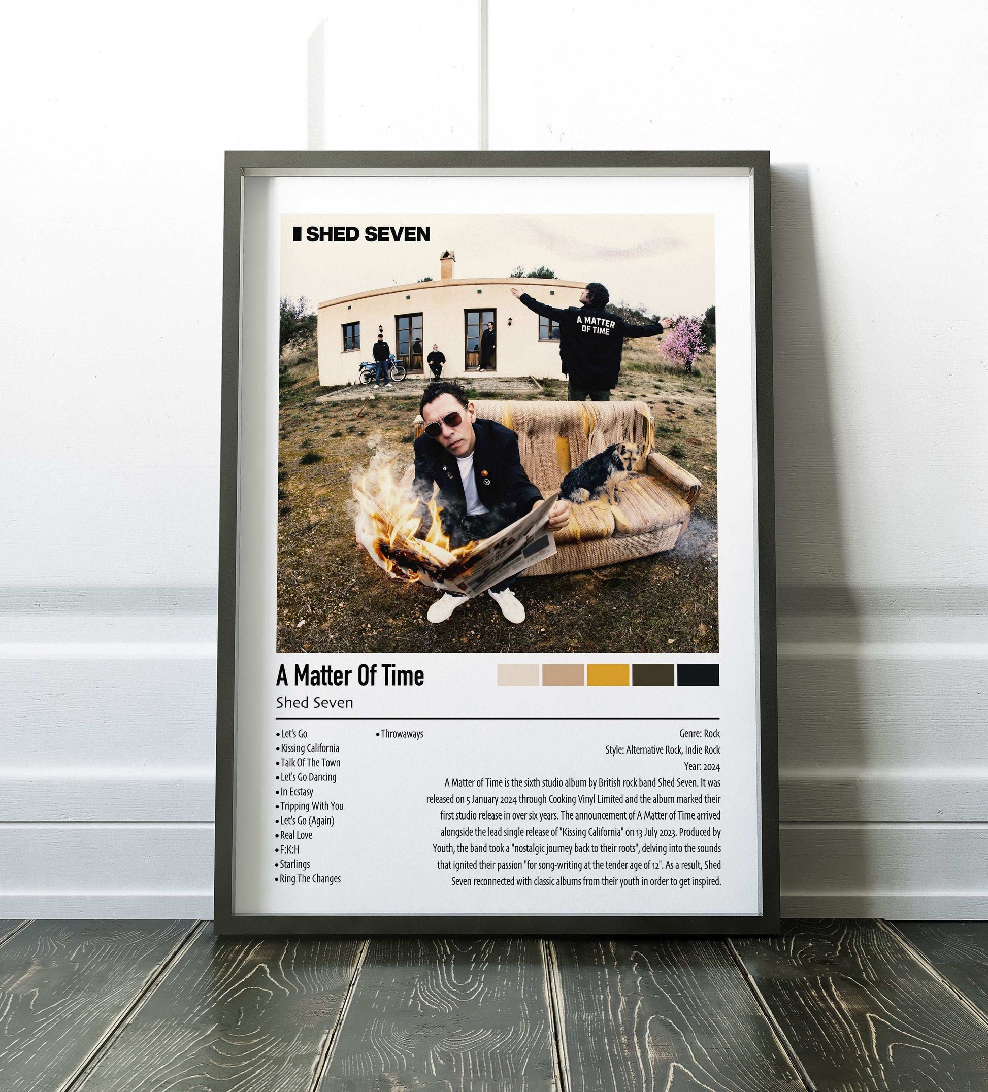 Shed Seven | A Matter Of Time | Custom Album Cover Poster Print