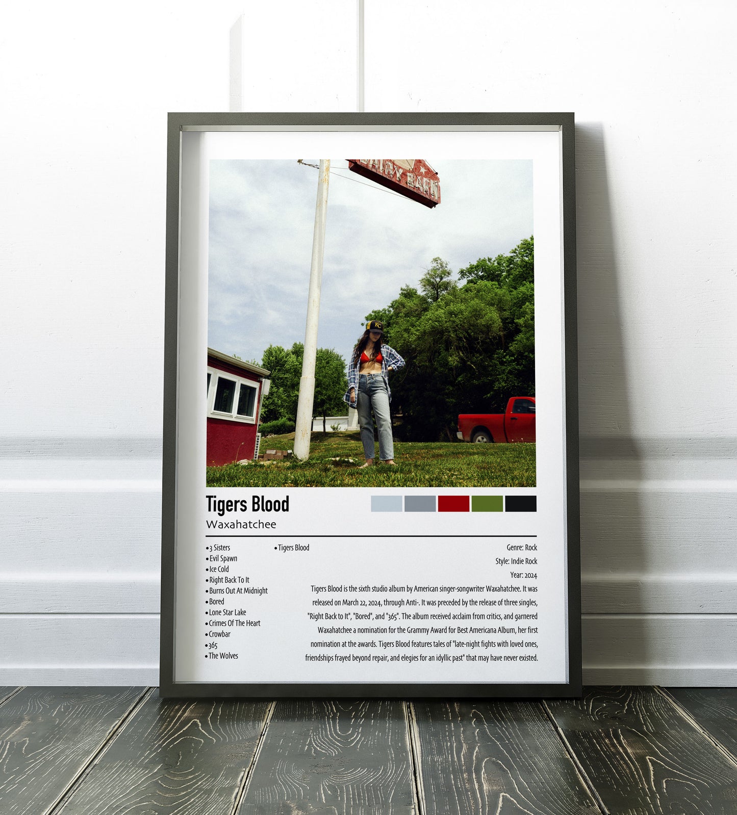 Waxahatchee | Tigers Blood | Custom Album Cover Poster Print