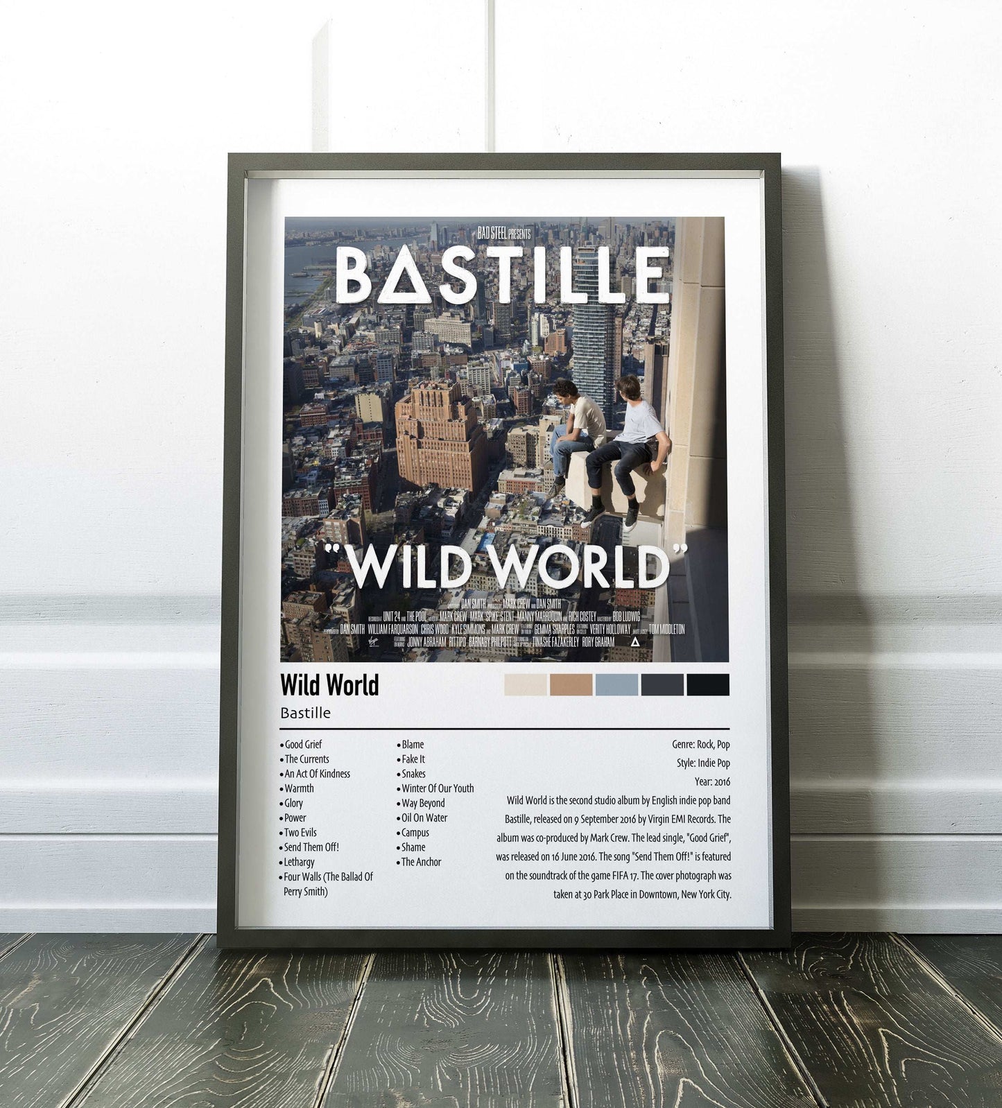Bastille | Wild World | Custom Album Cover Poster Print