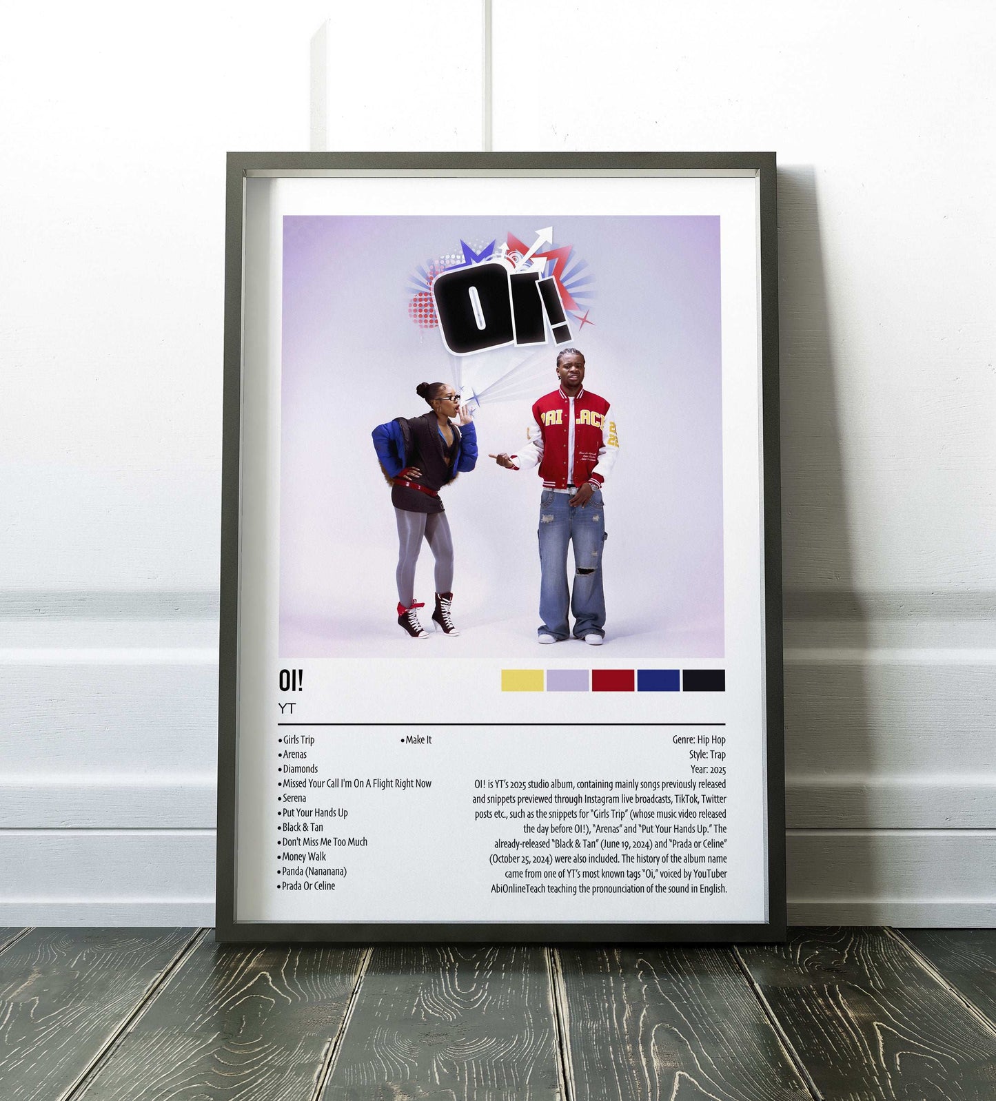 YT | Oi! | Custom Album Cover Poster Print