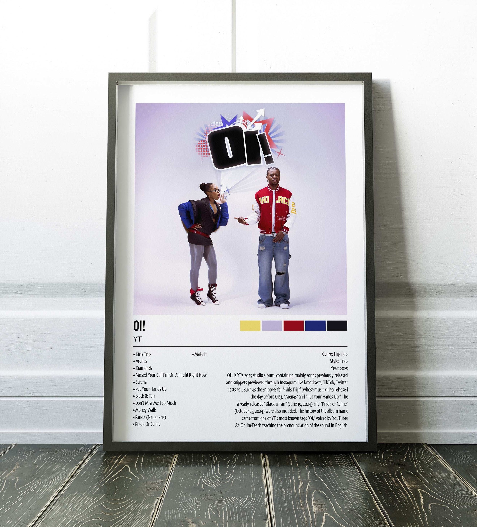 YT | Oi! | Custom Album Cover Poster Print