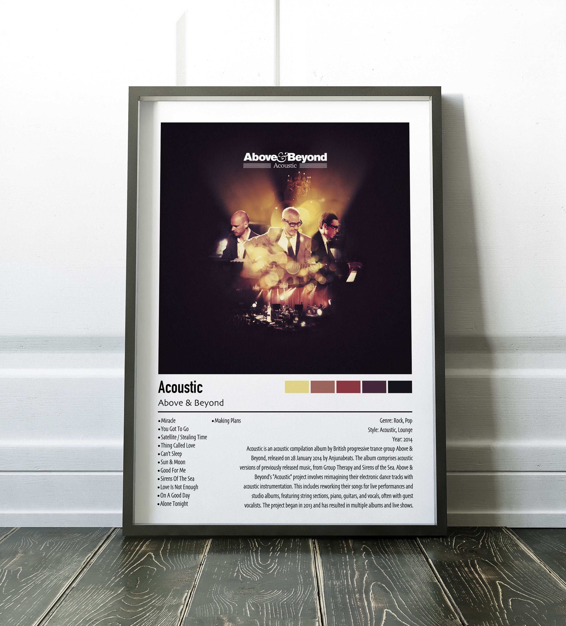 Above & Beyond | Acoustic | Custom Album Cover Poster Print