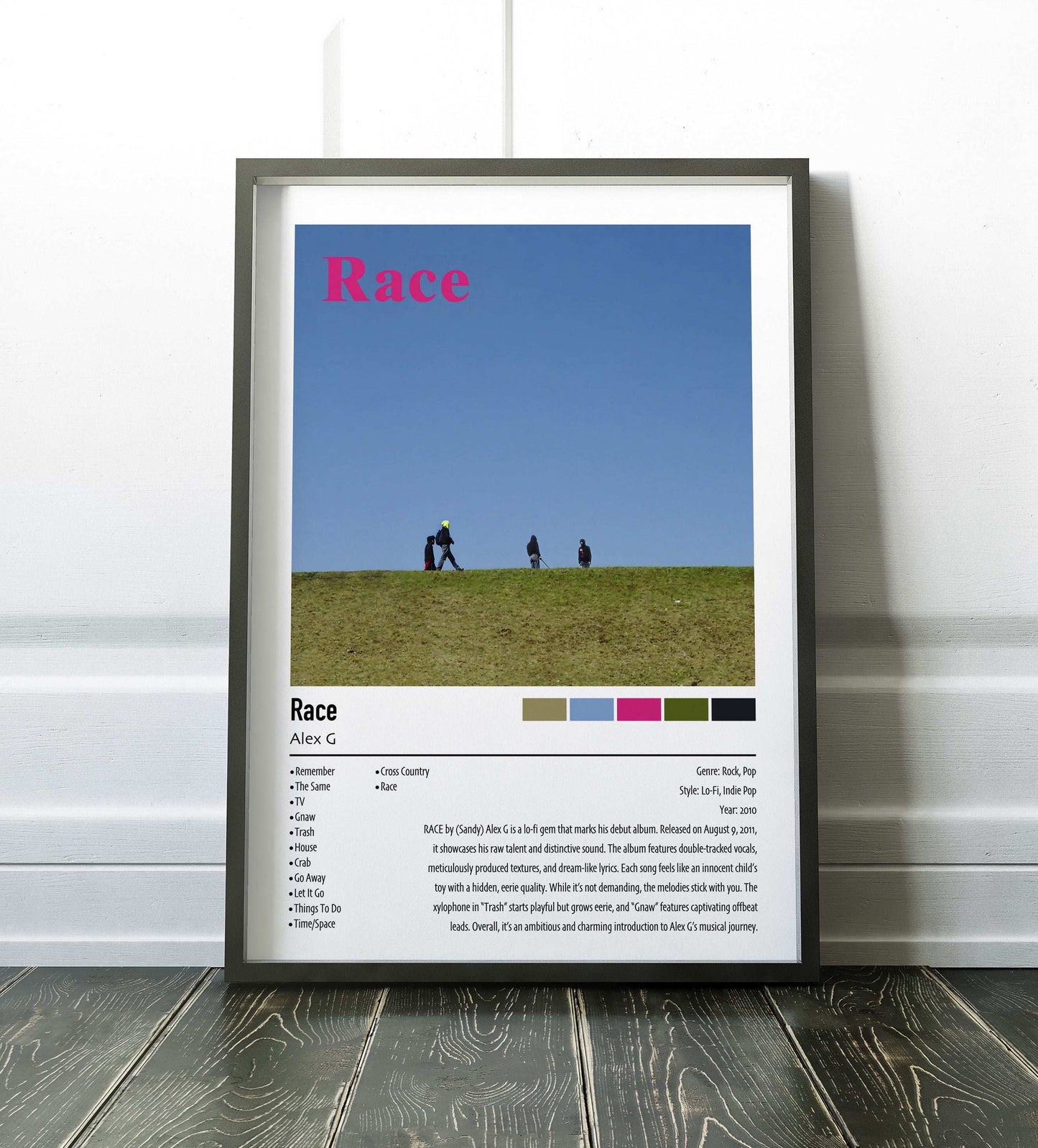 Alex G | Race | Custom Album Cover Poster Print