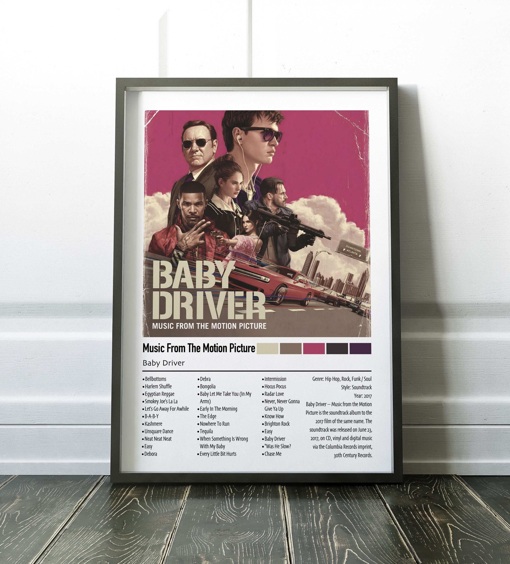 Various Artists | Baby Driver Soundtrack | Custom Album Cover Poster Print