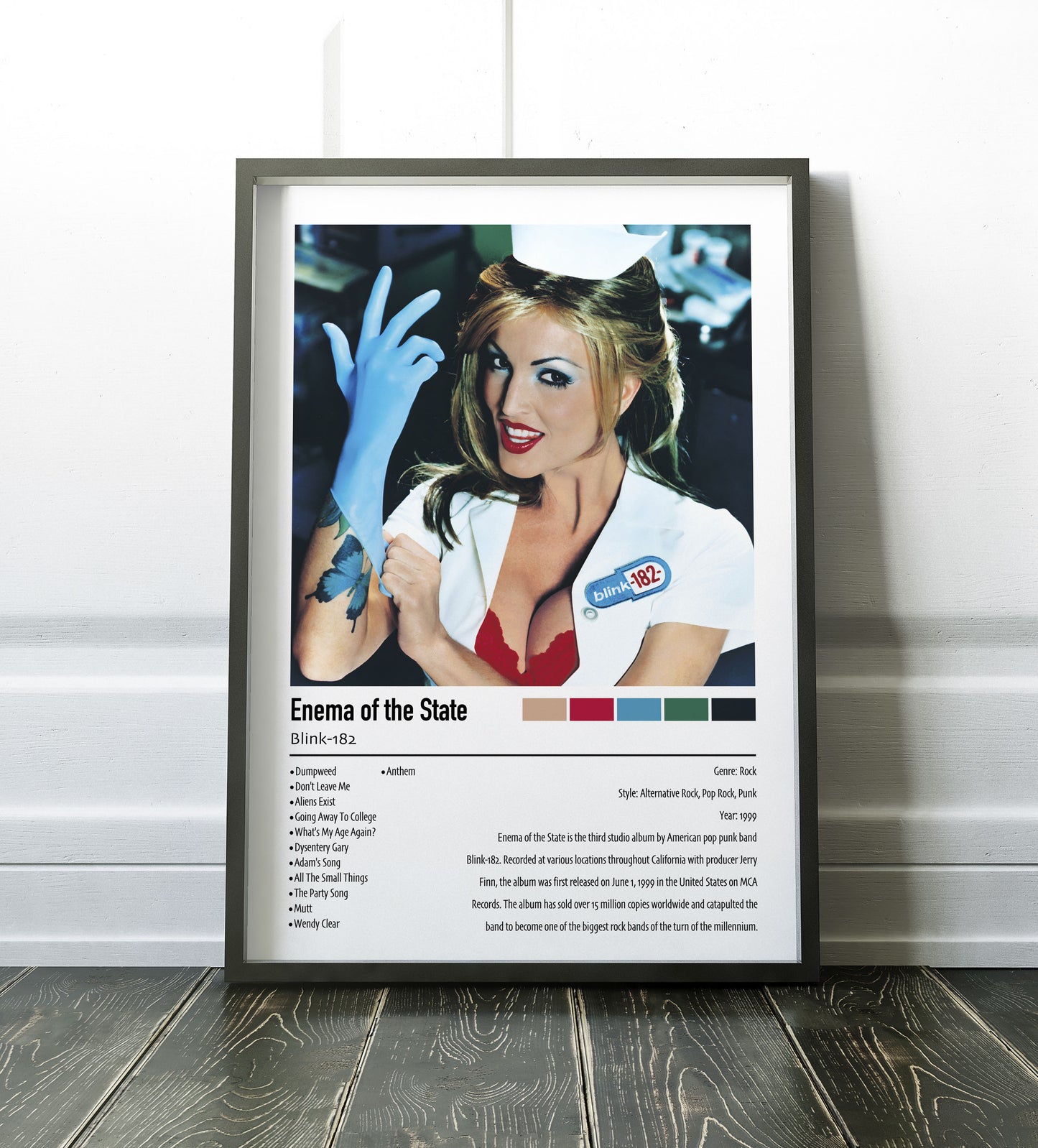 Blink-182 | Enema of the State | Custom Album Cover Poster Print