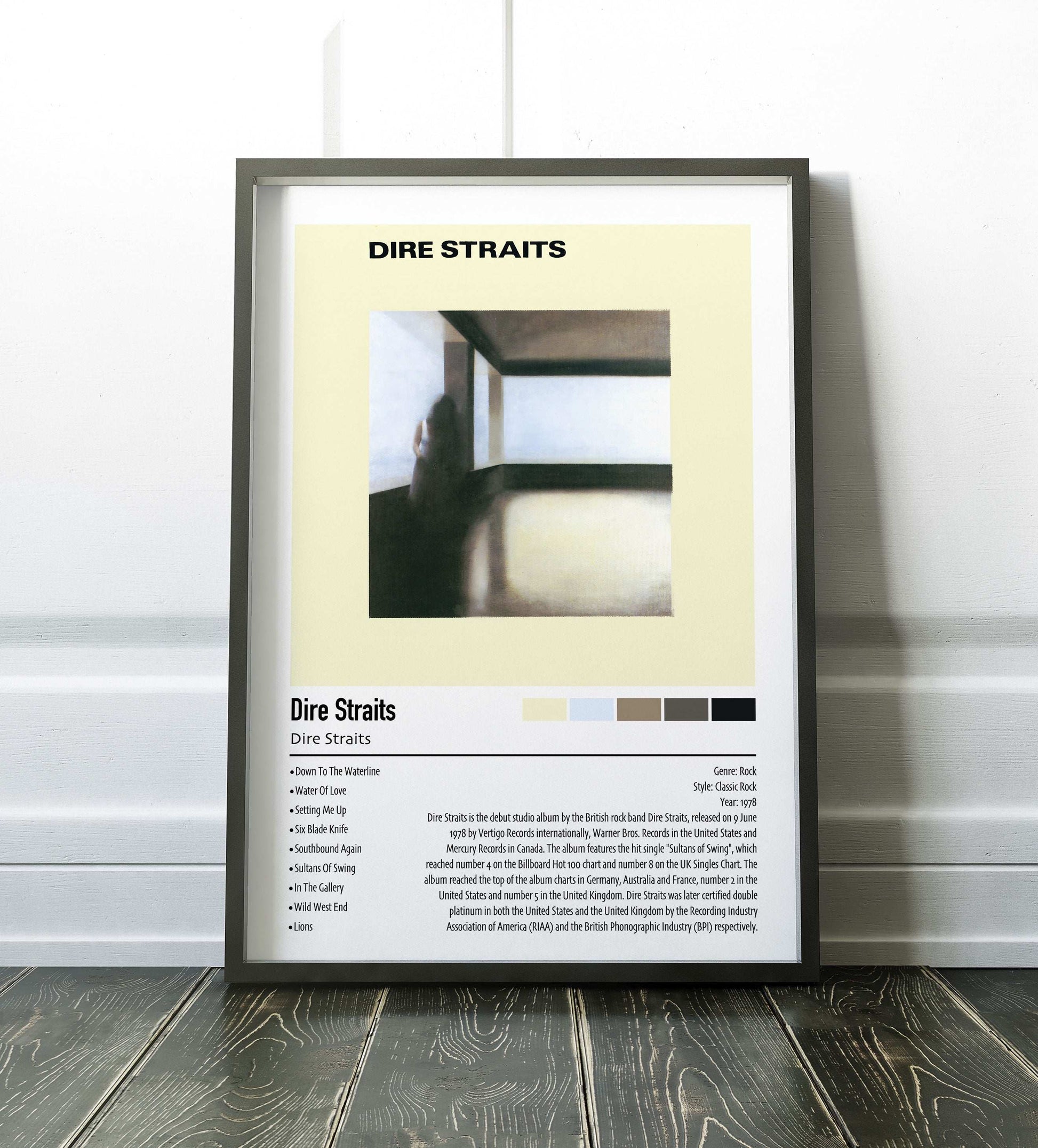 Dire Straits - Dire Straits | Custom Album Cover Poster Print