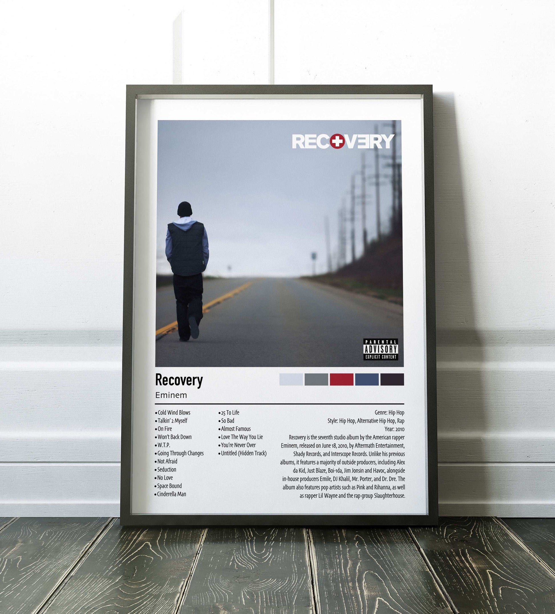 Eminem | Recovery | Custom Album Cover Poster Print