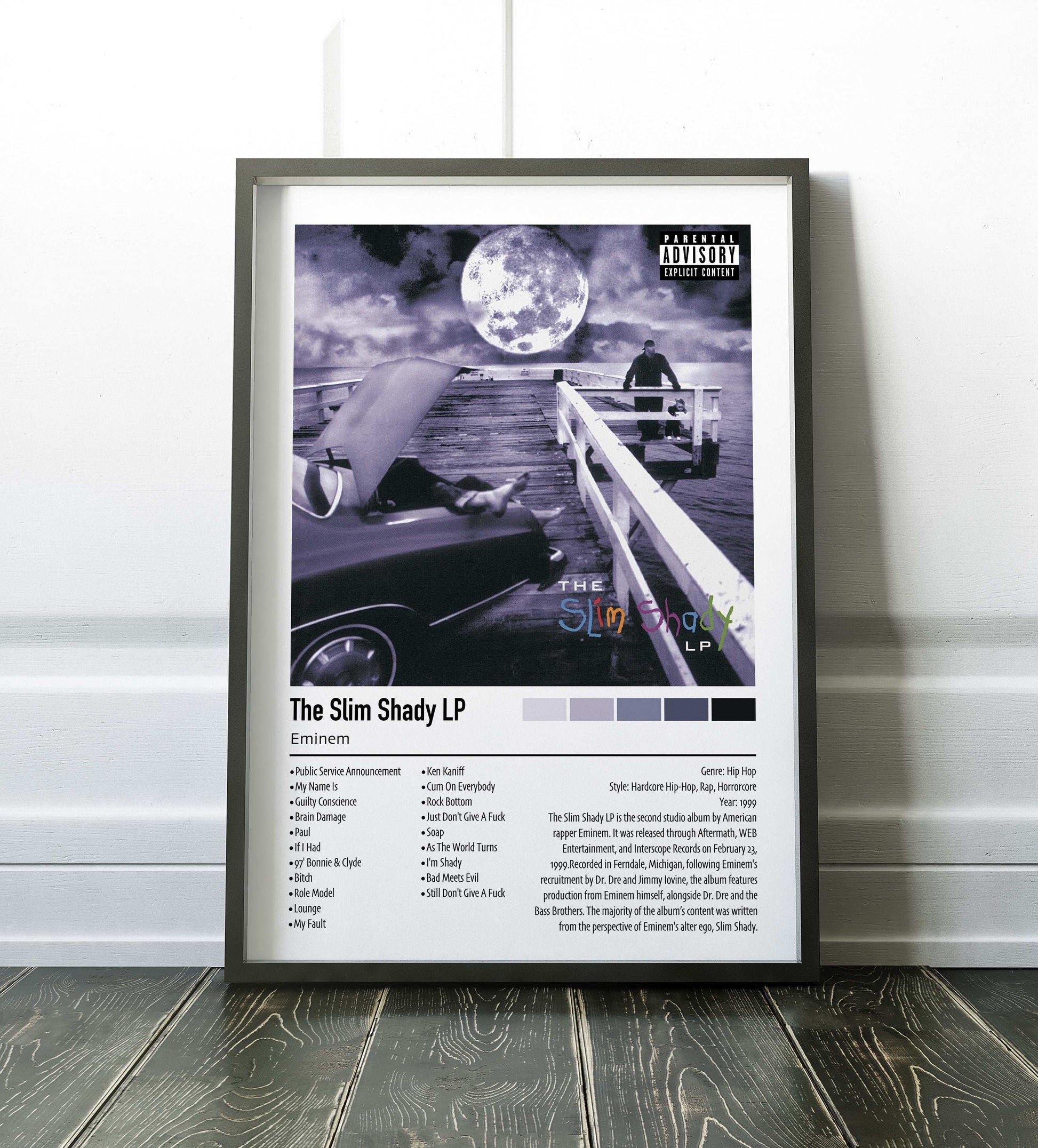Eminem | The Slim Shady LP | Custom Album Cover Poster Print