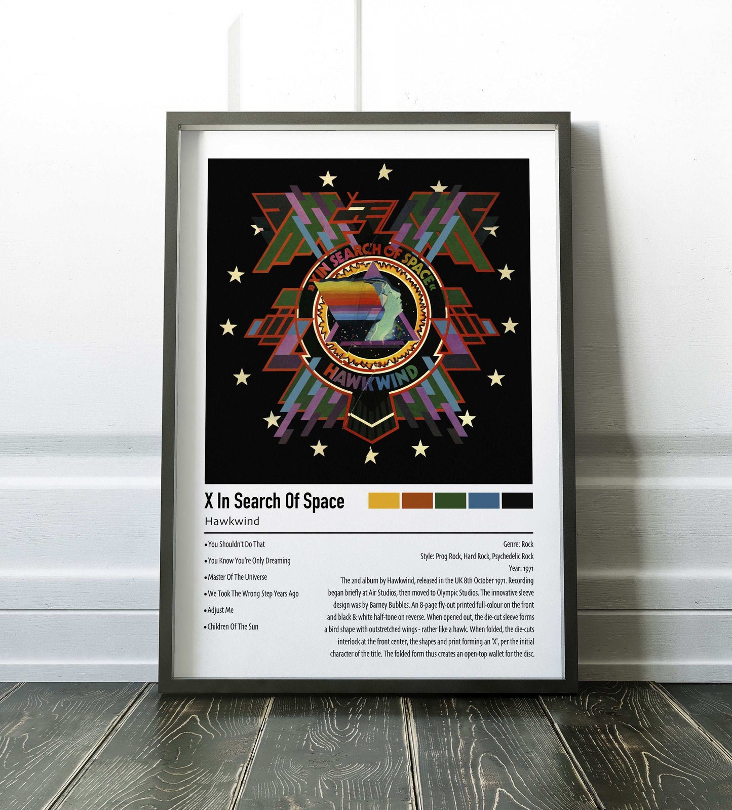 Hawkweed | X In Search Of Space | Custom Album Cover Poster Print
