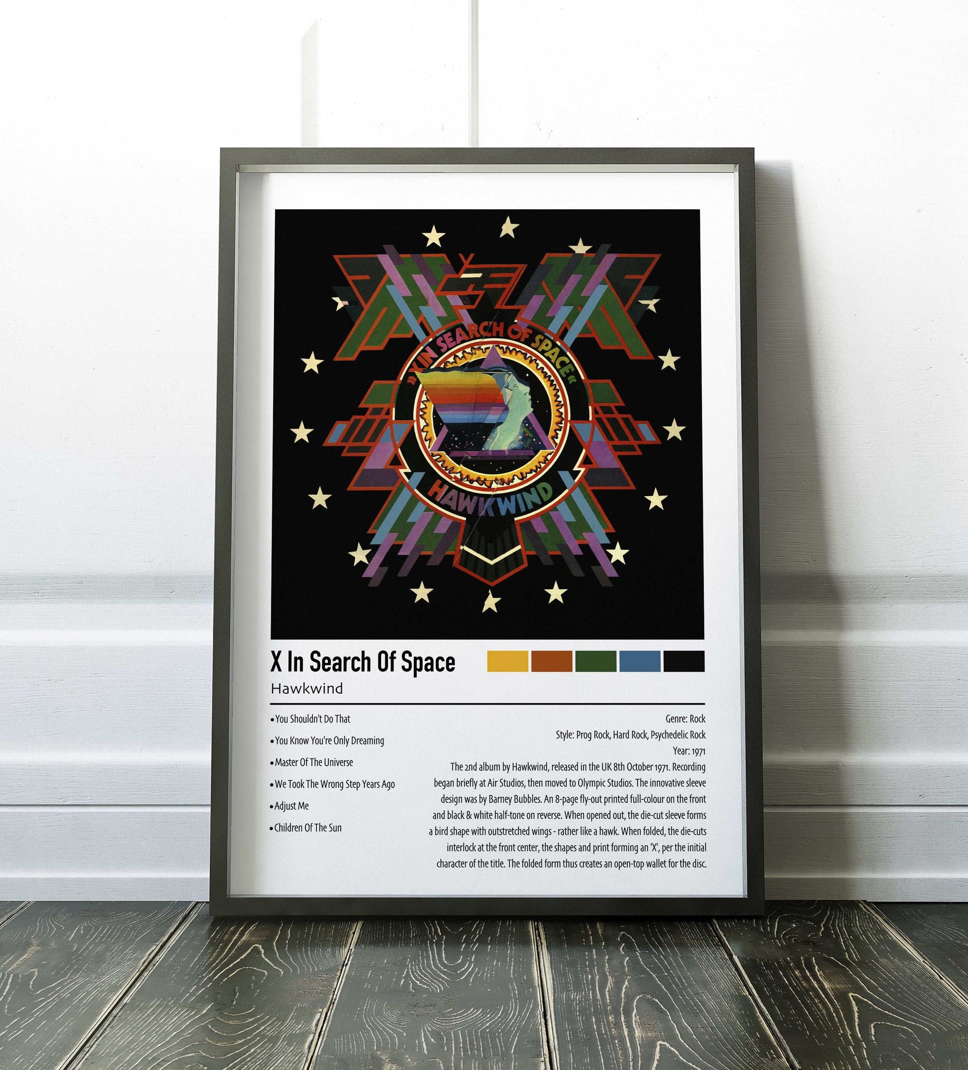 Hawkweed | X In Search Of Space | Custom Album Cover Poster Print