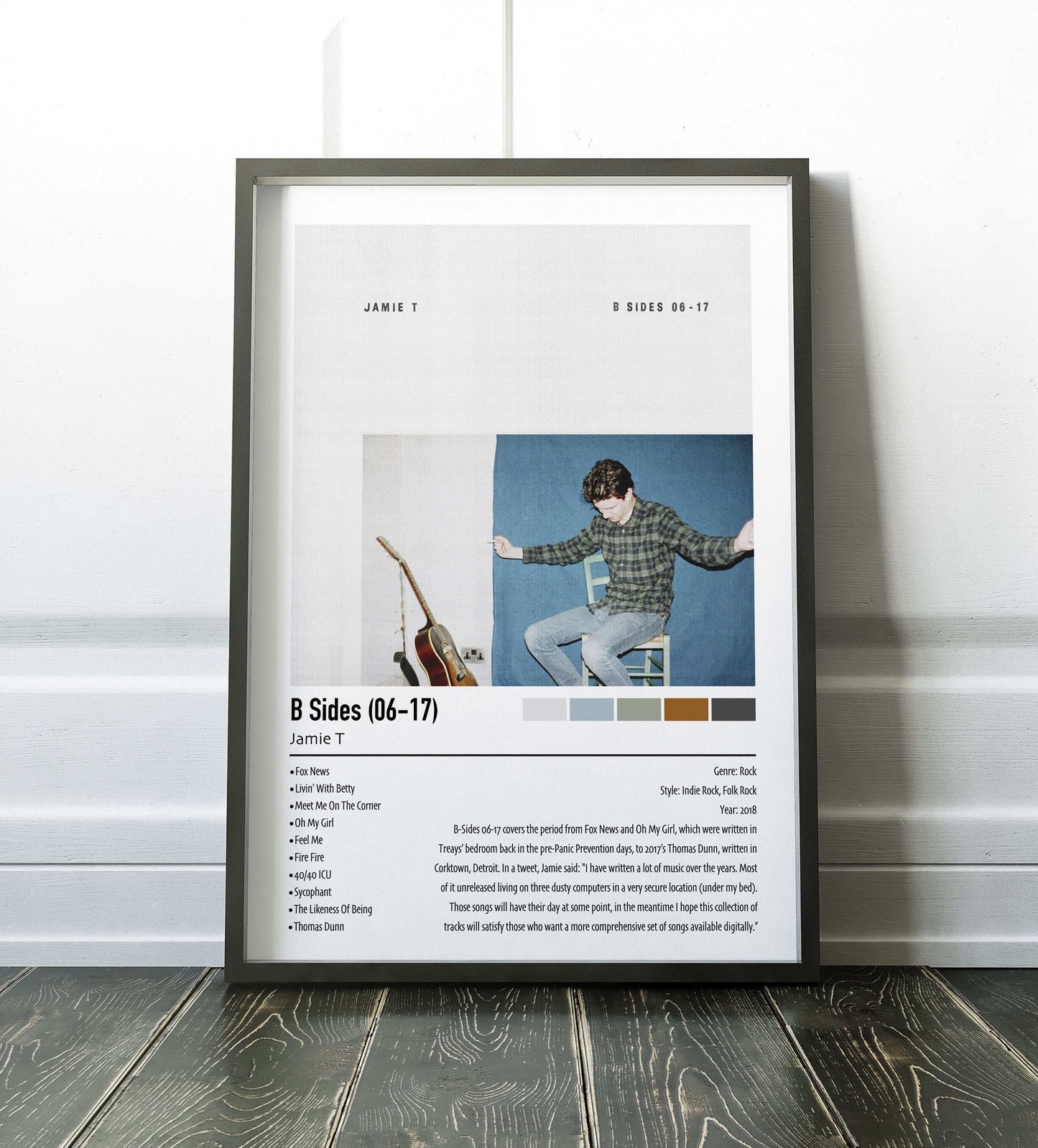 Jamie T | B Sides (06-17) | Custom Album Cover Poster Print