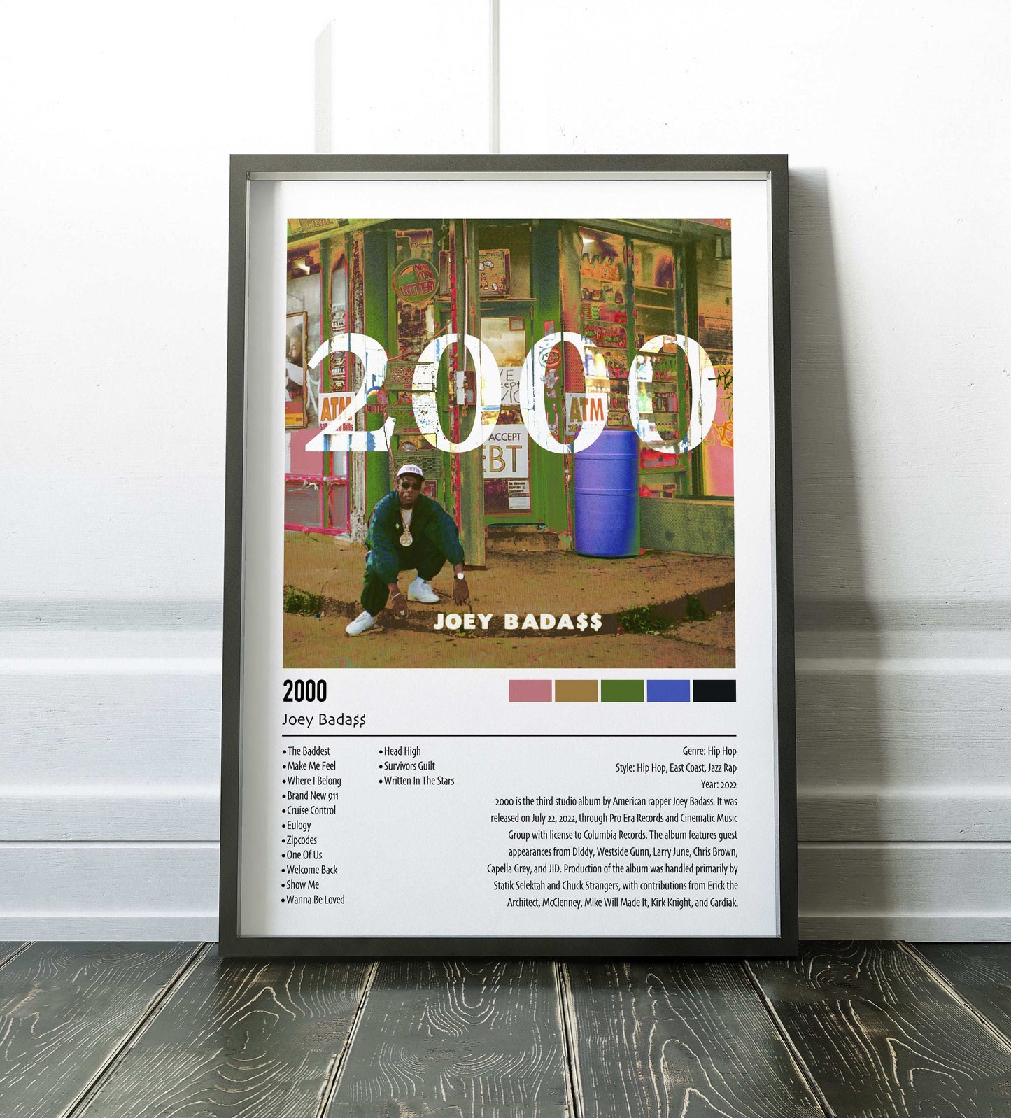 Joey Bada$$ | 2000 | Custom Album Cover Poster Print